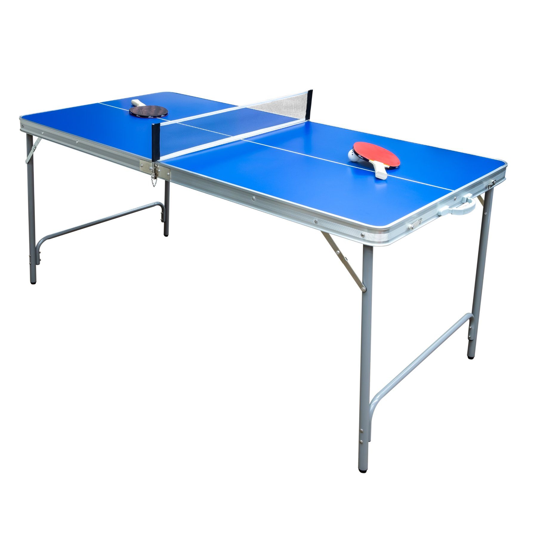 Carromco Tischtennisplatte Klappbarer Tischtennistisch Fabula-XT mit Spielset (Set, 4-tlg., Netz, Schläger, Ball), leicht transportierbar und verstaubar