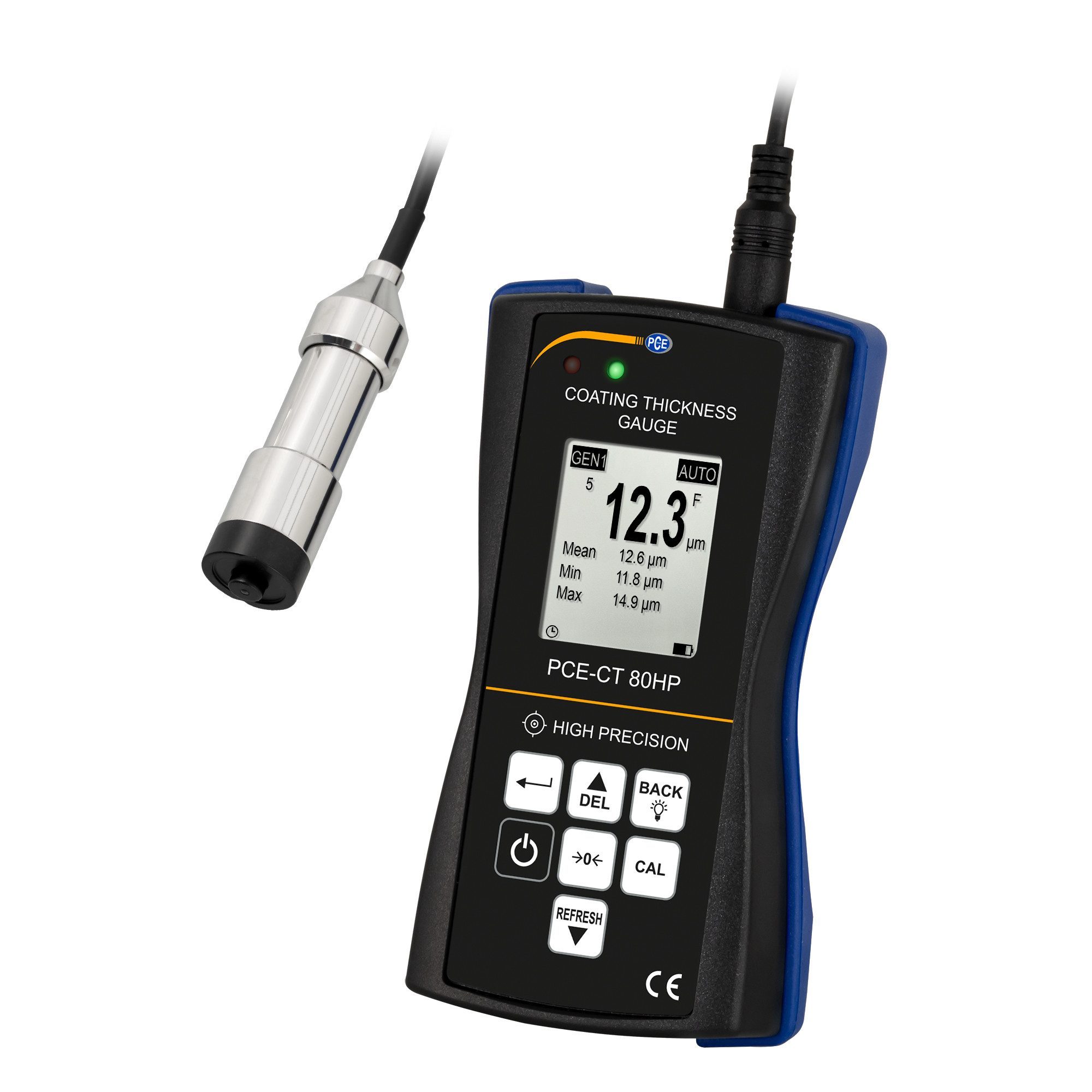 Schichtdickenmessgerät PCE Instruments Schichtdickenmessgerät PCE-CT 80HP-F5N3
