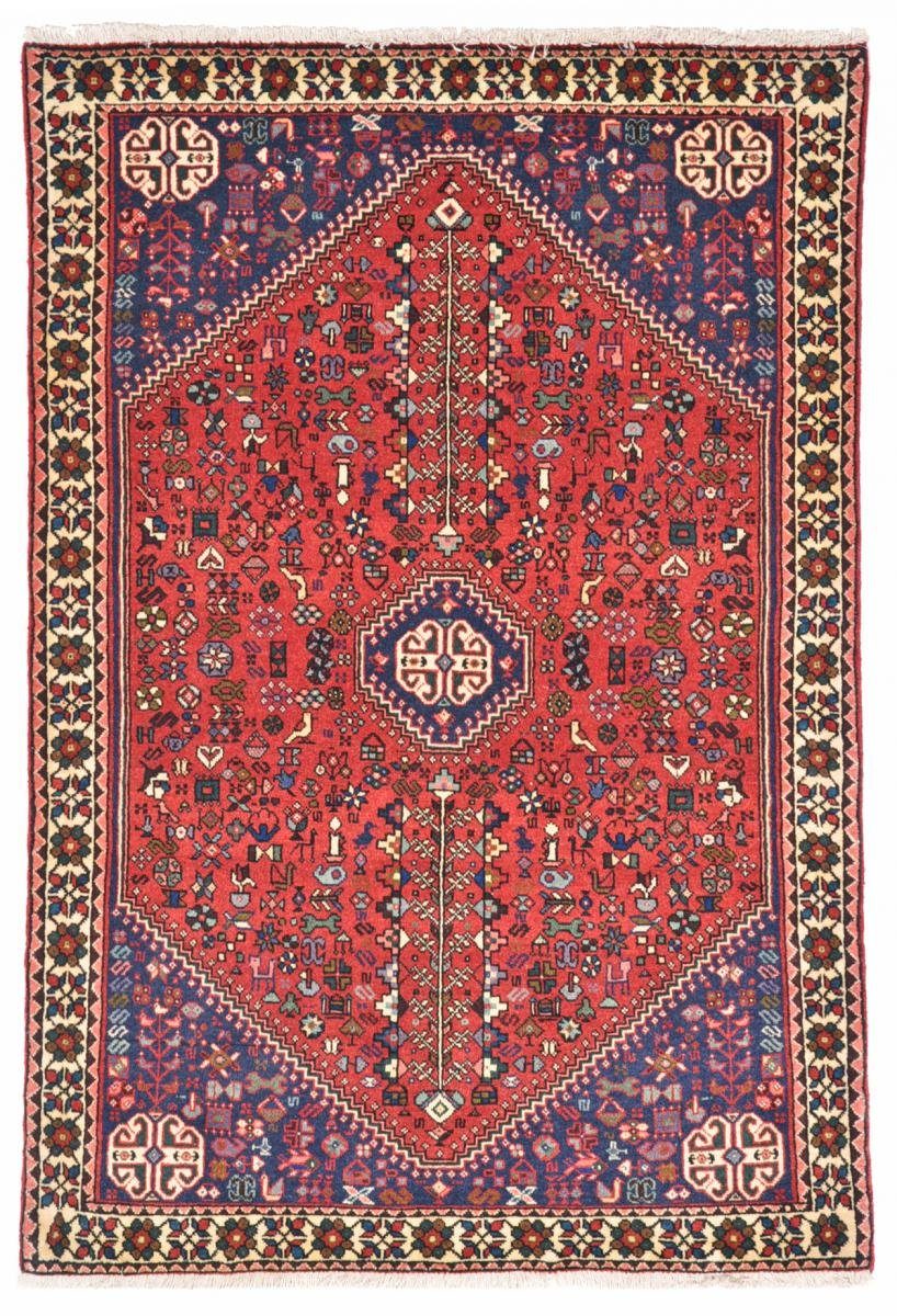 Orientteppich Abadeh 101x150 Handgeknüpfter Orientteppich / Perserteppich, Nain Trading, rechteckig, Höhe: 8 mm
