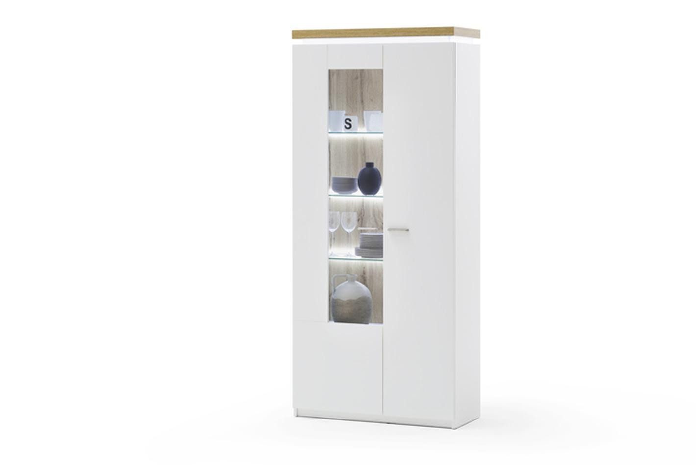 MCA furniture Vitrine 88 x 198 x 38 cm (B/H/T)