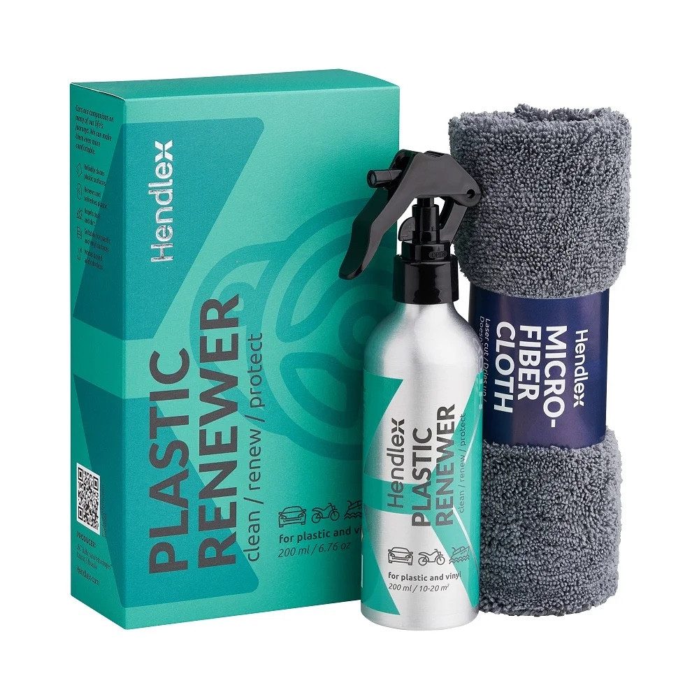 4BIG.fun Hendlex Plastic Renewer Kunststoffauffrischer 200ml KFZ Auto Pflege Kunststoffreiniger