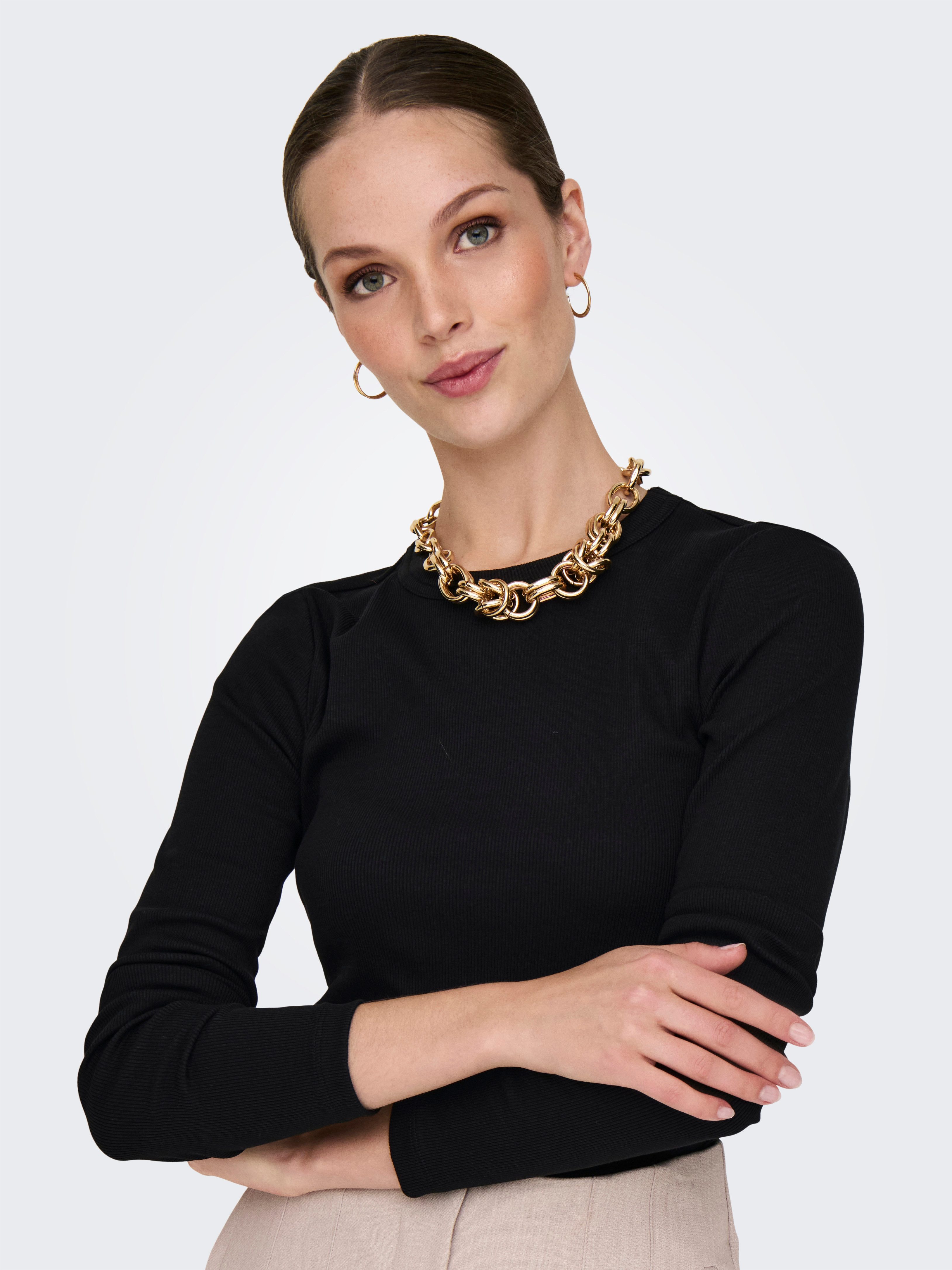 ONLY Langarmshirt ONLVAL L/S O-NECK TOP günstig online kaufen