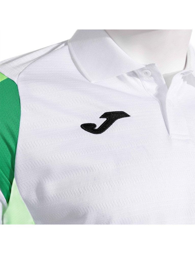 Joma Poloshirt Corta Montreal 2025 weiss/neongrün Herren