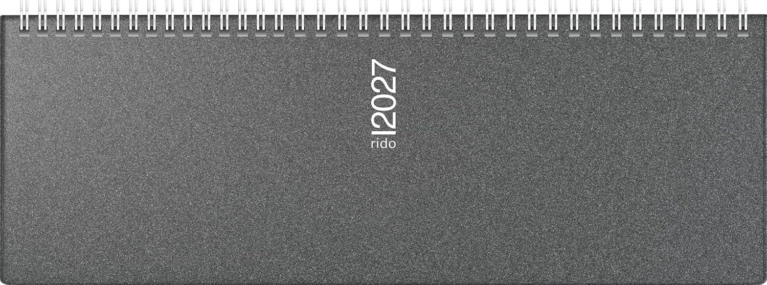 Querkalender rido/idé 7036133907 Querterminbuch Mod. septant 2027grau Taschenbuch