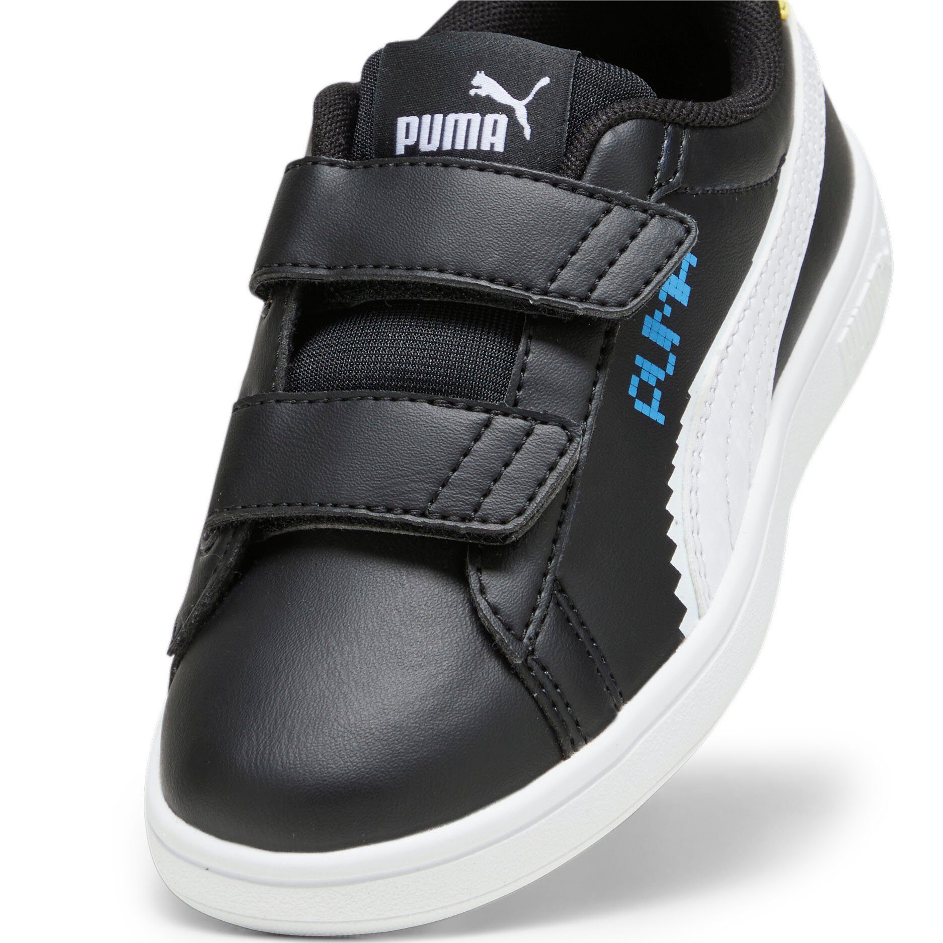 PUMA SMASH 3.0 L LET'S Sneaker PLAY V Meringue PS Black-PUMA Blue-Lemon PUMA White-Regal