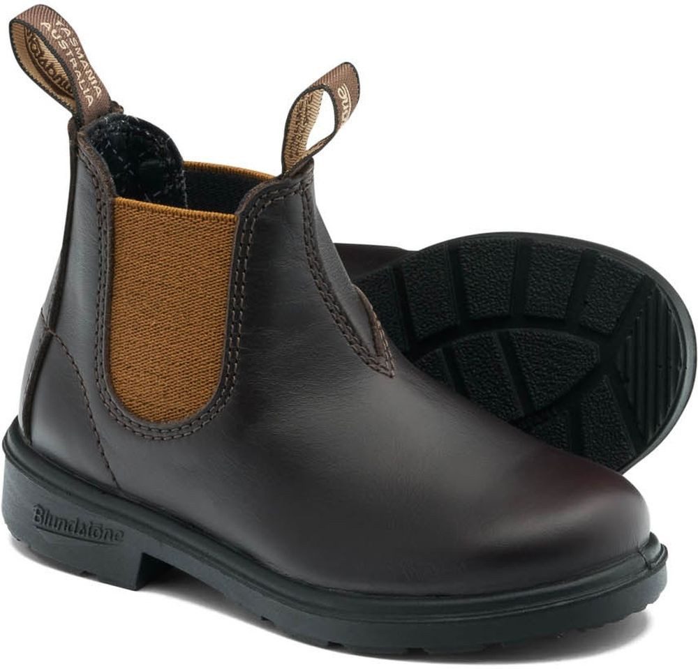 Blundstone 2591 Brown Leather with Toffee Elastic (Kids) Stiefel