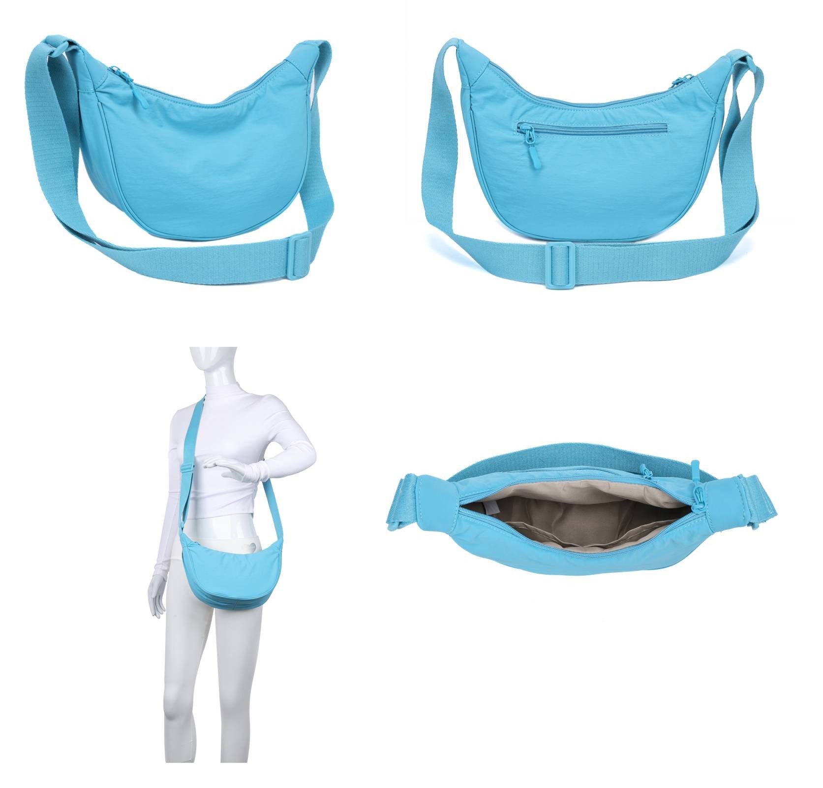ITALYSHOP24 Schultertasche Damen Tasche Runde Brusttasche günstig online kaufen