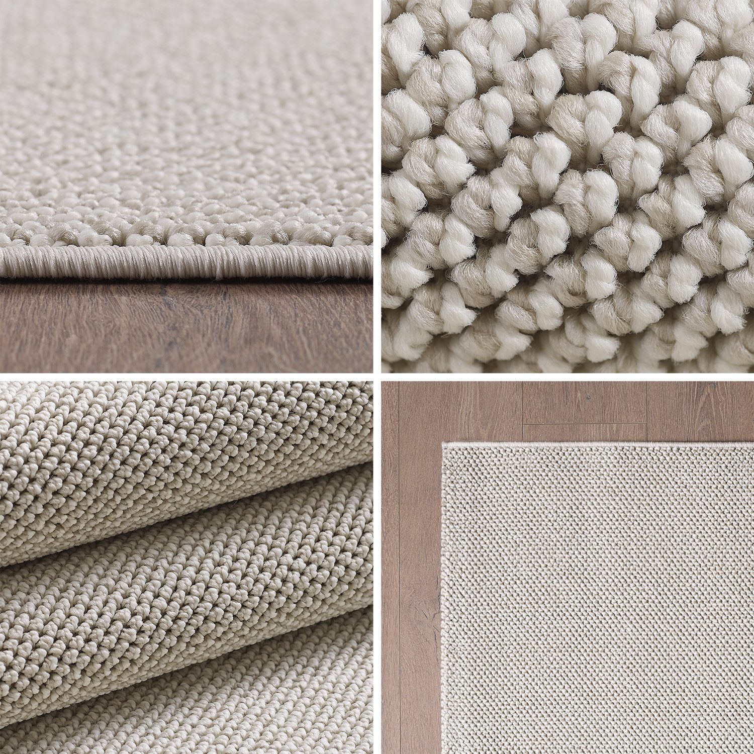 Carpettex Schlingenteppich Unicolor, Rechteckig, Höhe: 7 günstig online kaufen