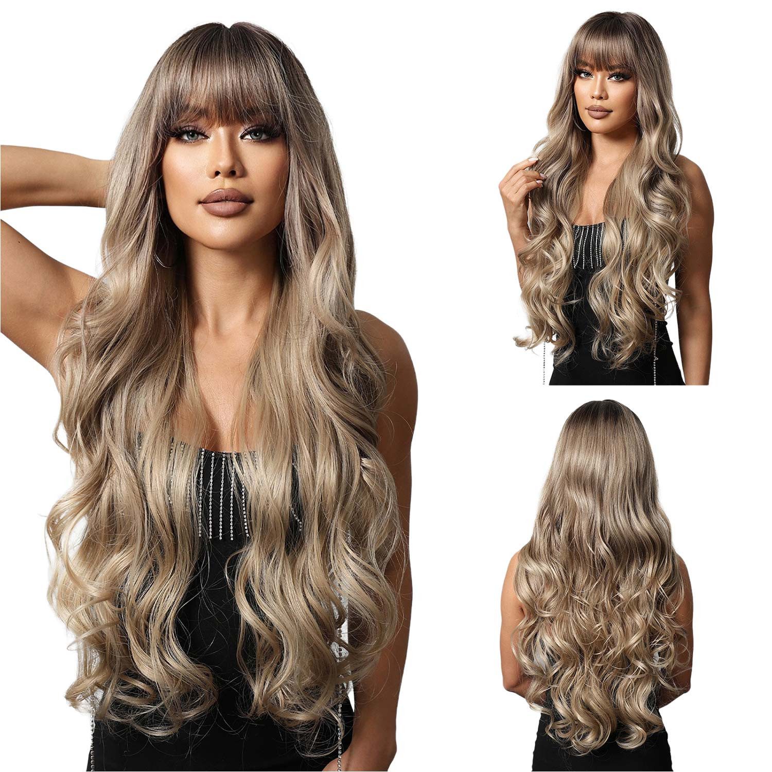 Ombre Aschblond Hellbraun