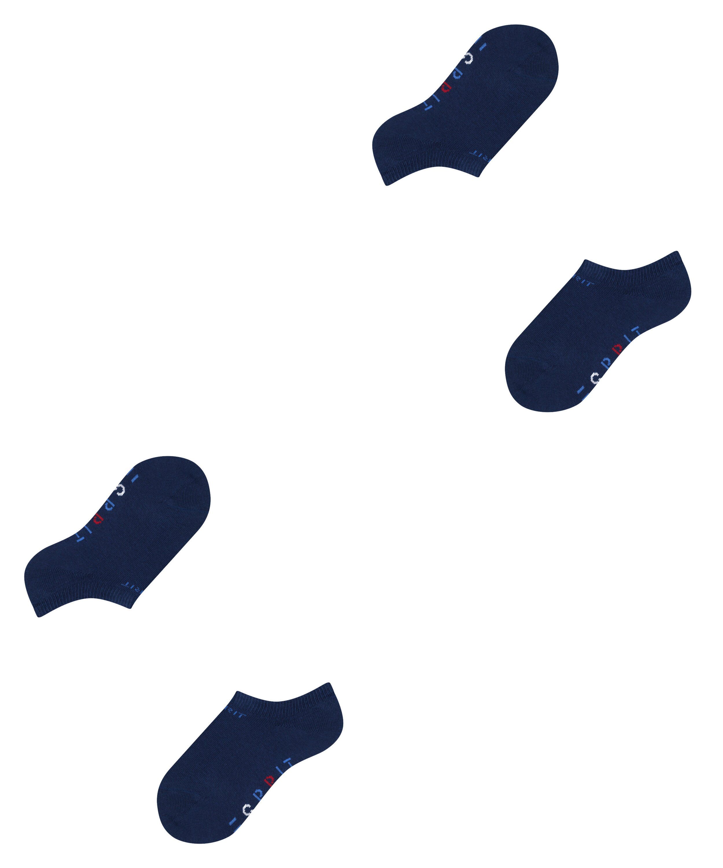 Esprit Sneakersocken Foot Logo (6120) marine 2-Pack weichem Baumwollmix (2-Paar) aus