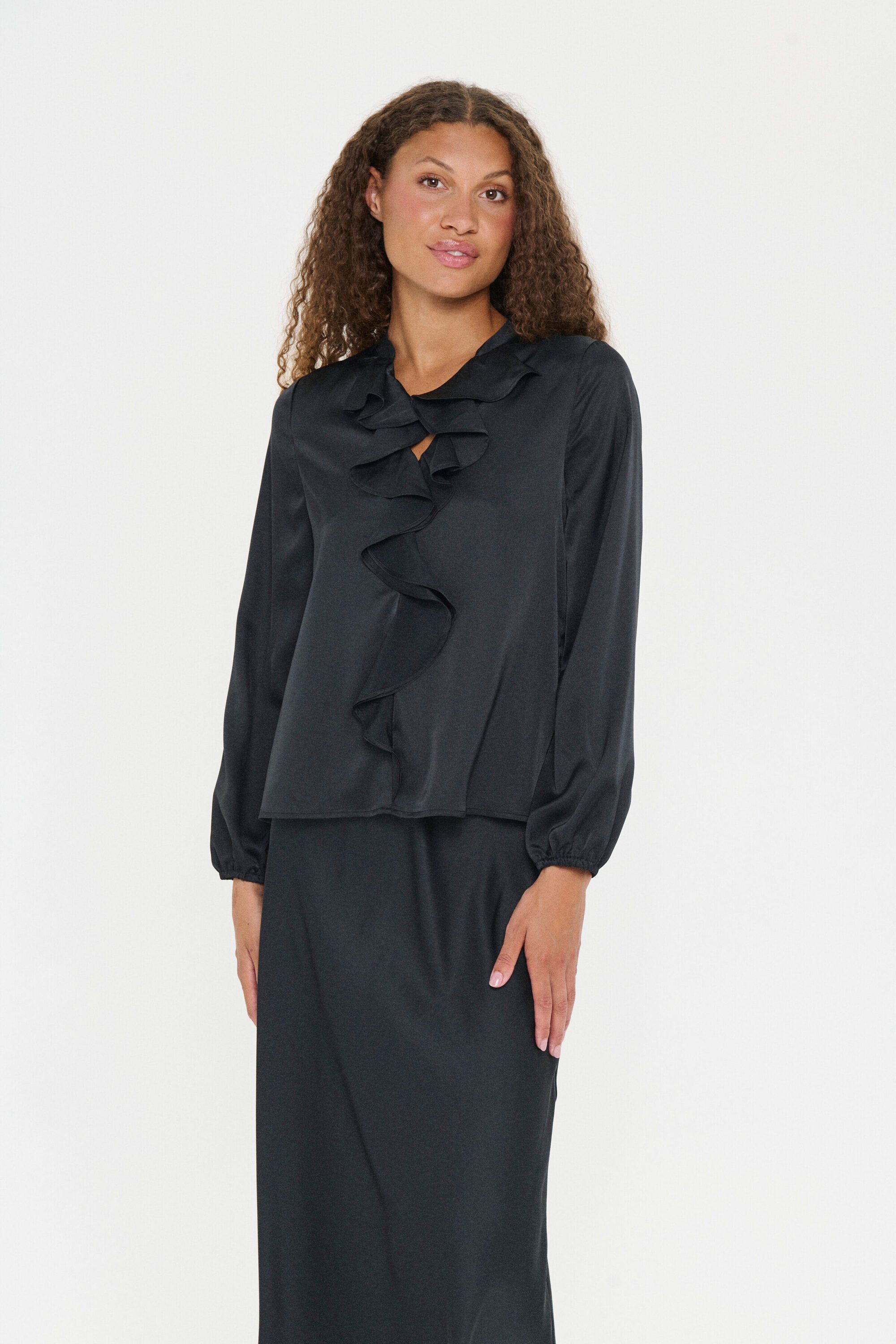 Langarmbluse Langarm-Bluse LodisaSZ