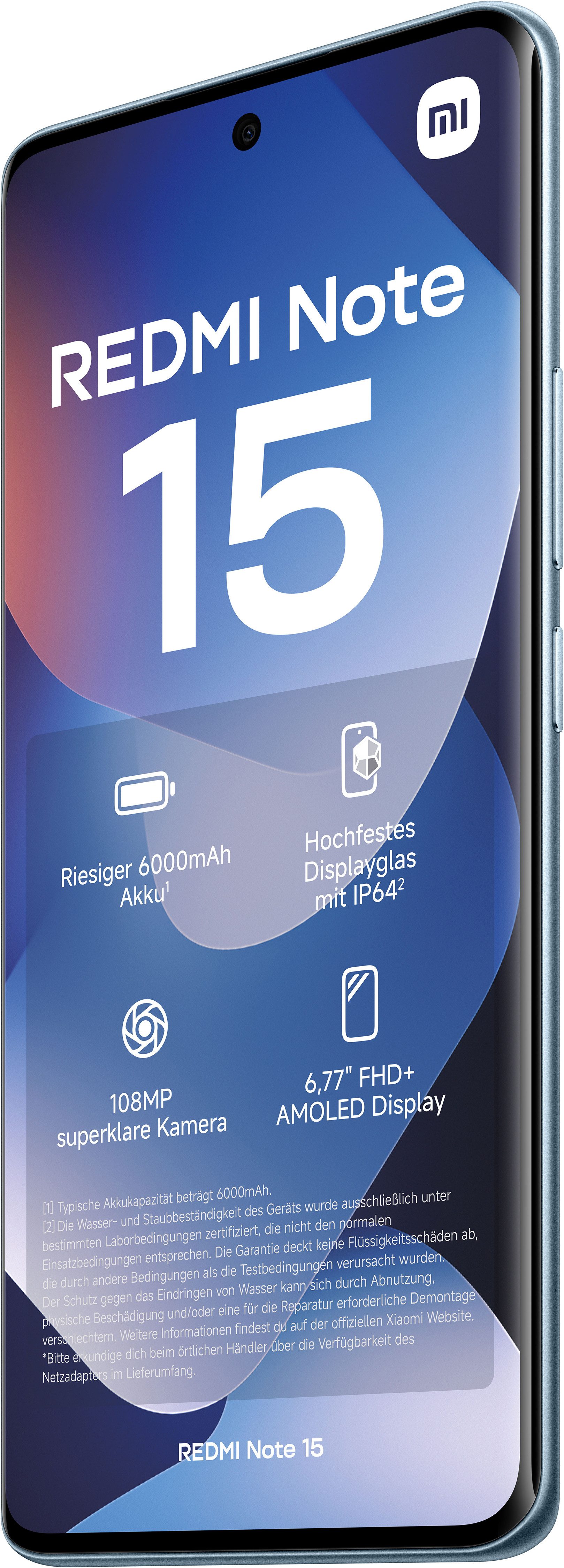 Xiaomi Redmi Note 15 6+128 Smartphone (17 cm/6,7 Zoll, 128 GB Speicherplatz, 108 MP Kamera)