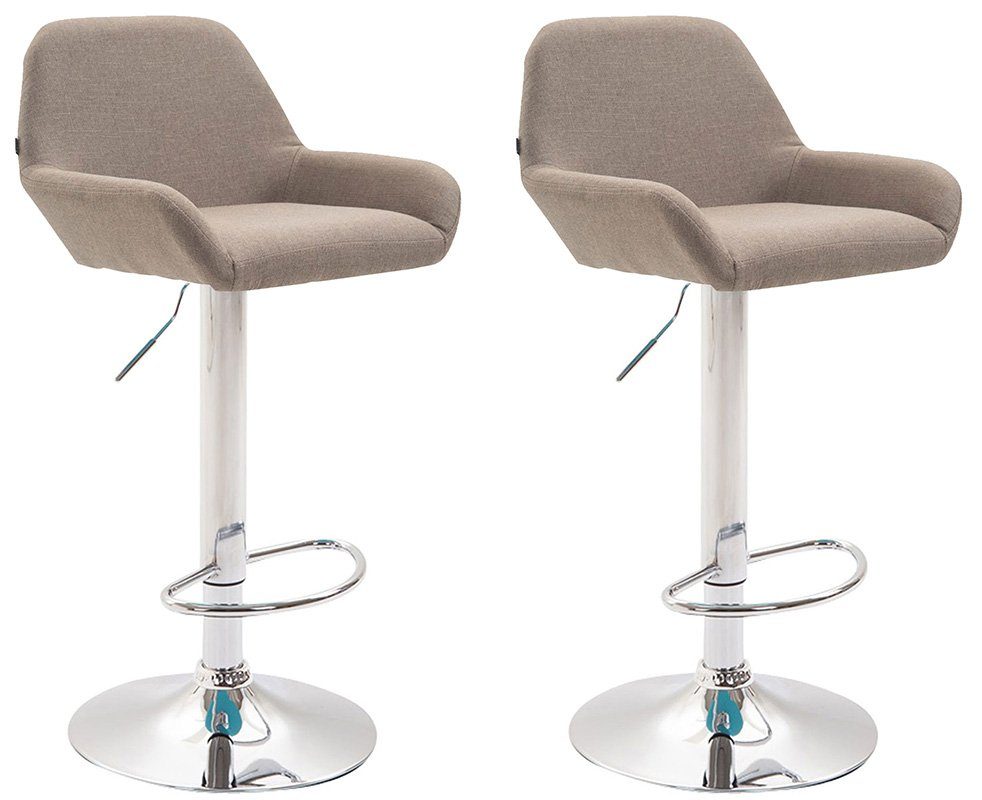 CLP Barhocker Braga Stoff (2er Set, günstig online kaufen