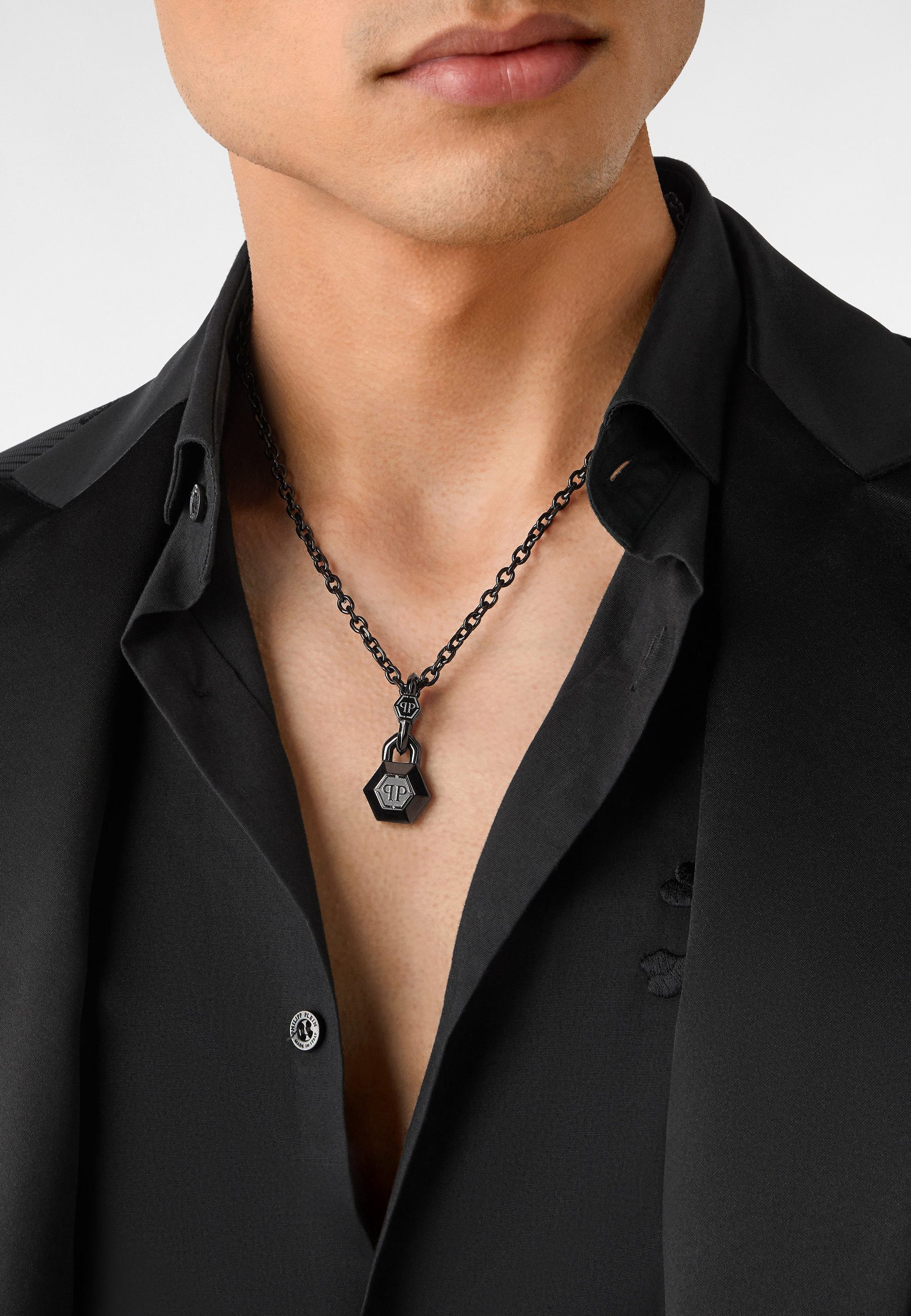 PHILIPP PLEIN Charm-Kette PLEIN EDGE (Single item, 1-tlg., Not a set – not applicable to this product)