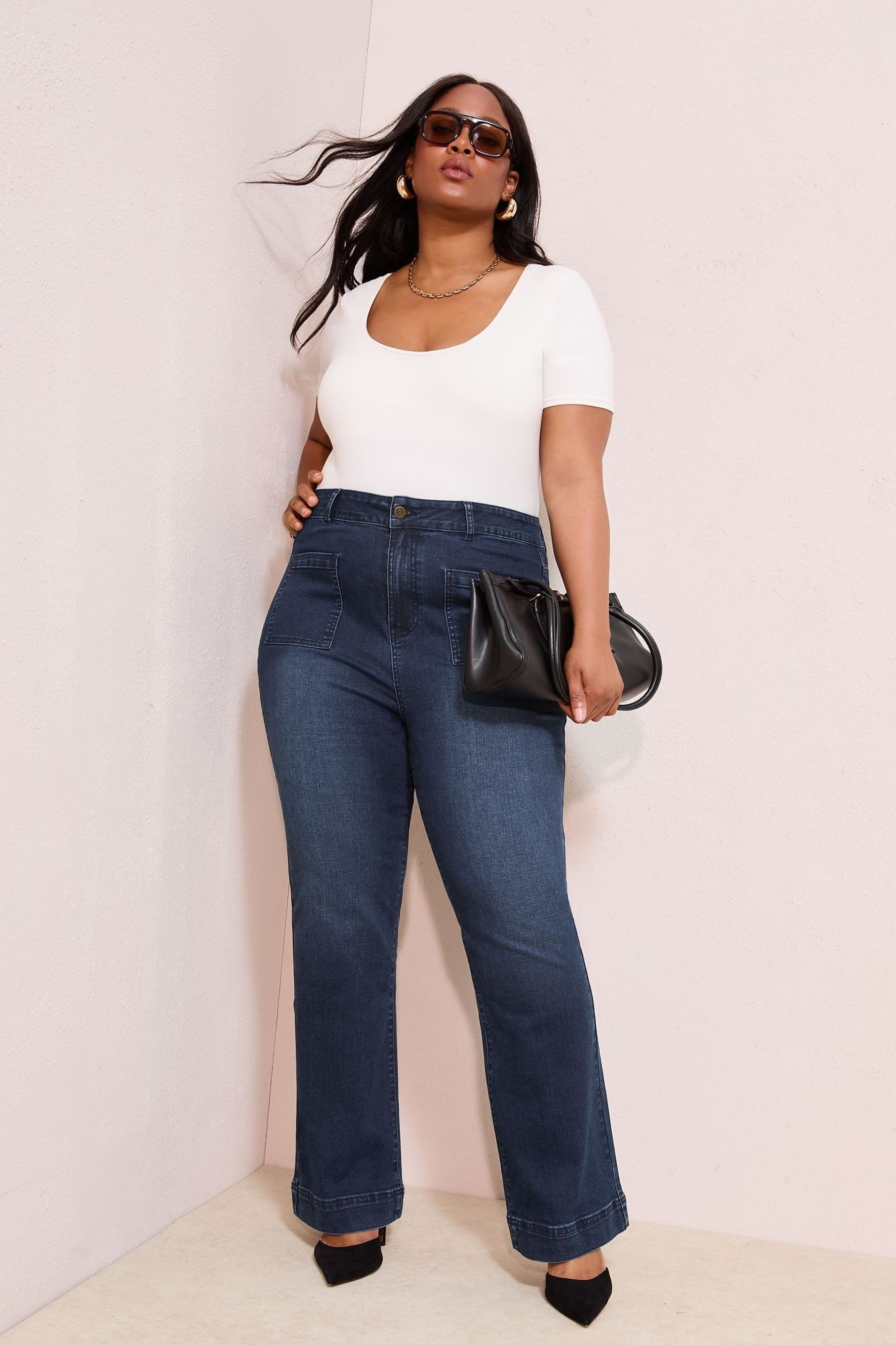 Friends Like These Taillenjeans Friends Like These ausgestellte Jeans, Curve (1-tlg)