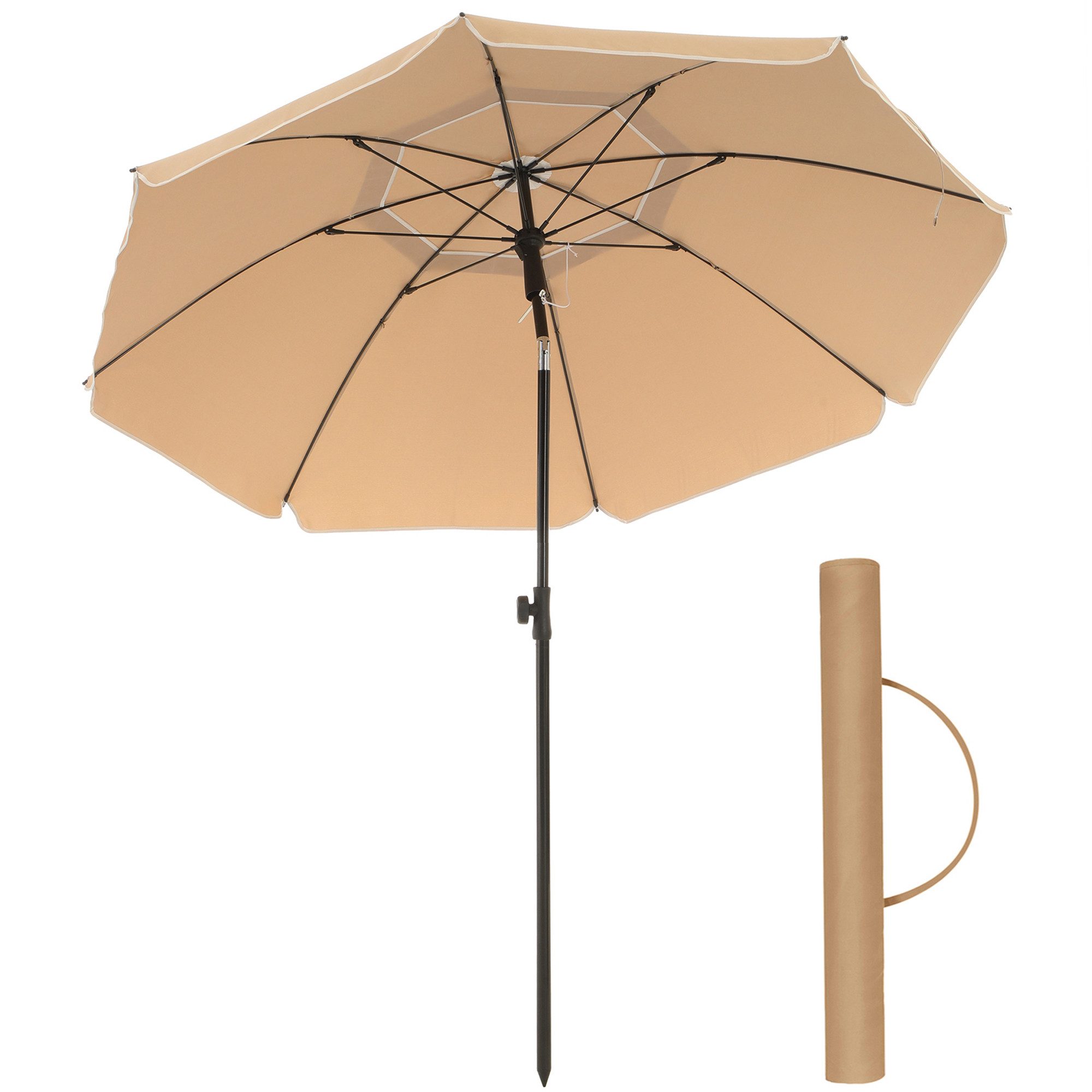SONGMICS Sonnenschirm, ∅200cm,UPF 50+,mit Tragetasche,ohne Ständer günstig online kaufen