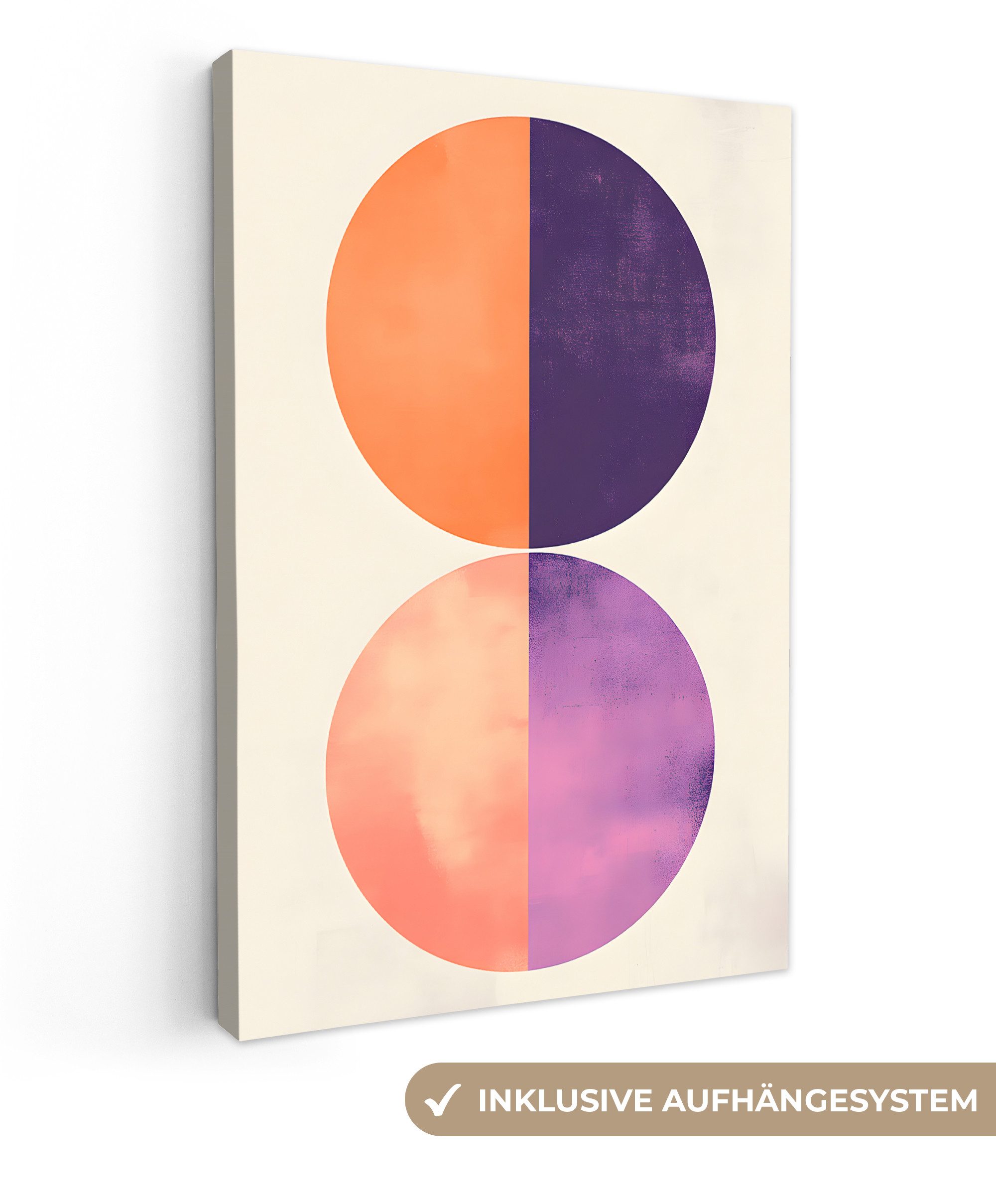 OneMillionCanvasses® Leinwandbild Abstrakt - Kreise - günstig online kaufen