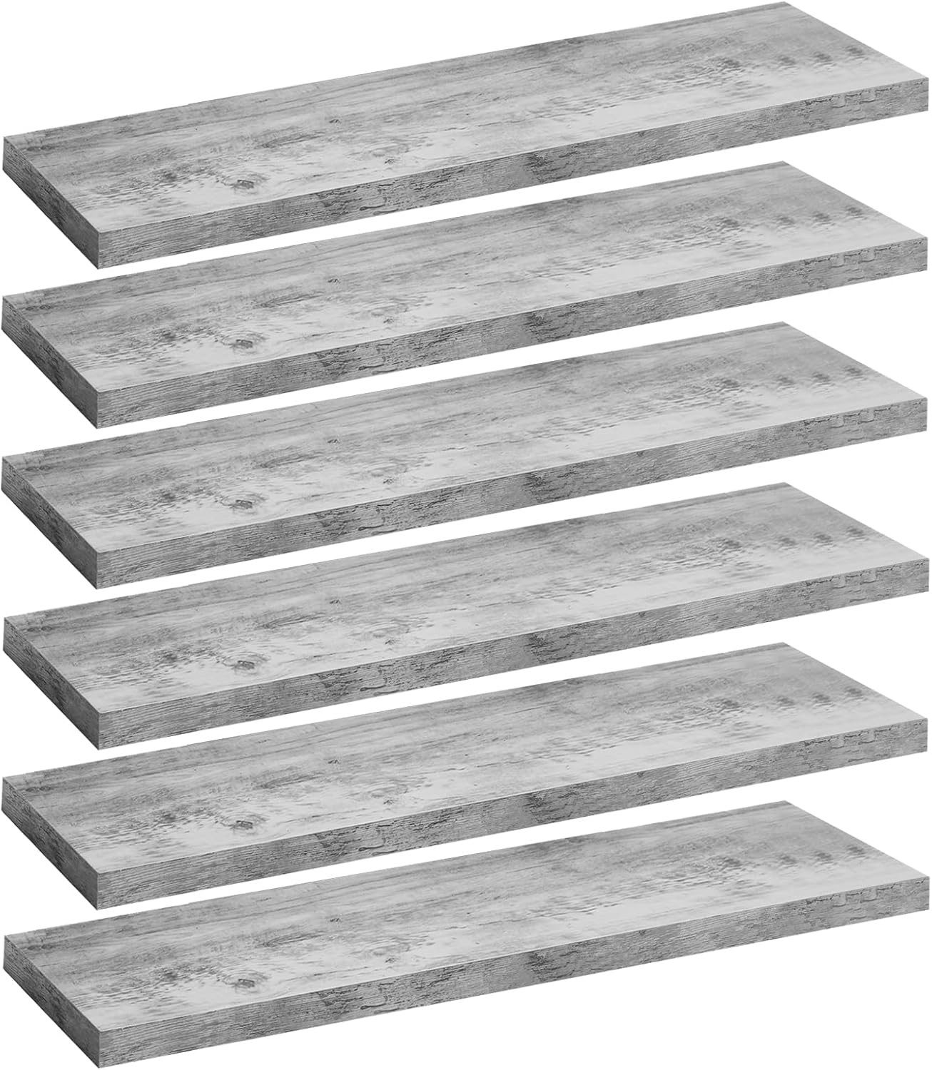 Woltu Wandregal, 6-tlg., Schweberegal Regal Wanddeko aus MDF günstig online kaufen