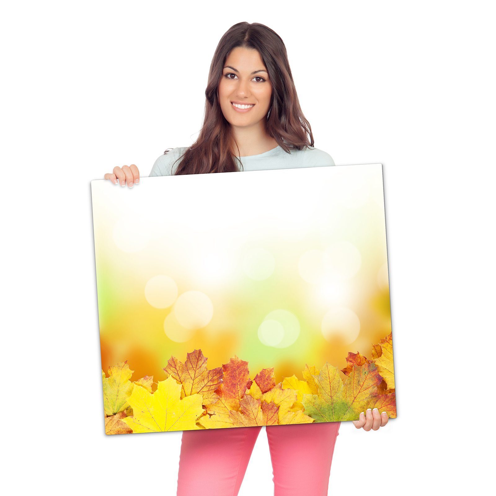 Herdabdeckplatte (1 Glas, tlg) im Spritzschutz Herbstblätter Primedeco Herd-Abdeckplatte Glas Sonnenlicht, aus