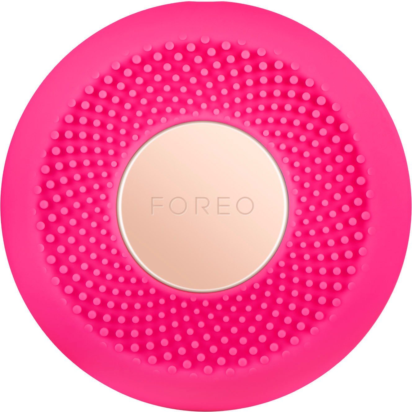 FOREO Elektrische Gesichtsreinigungsbürste mini für 2, UFO fuchsia alle Hauttypen