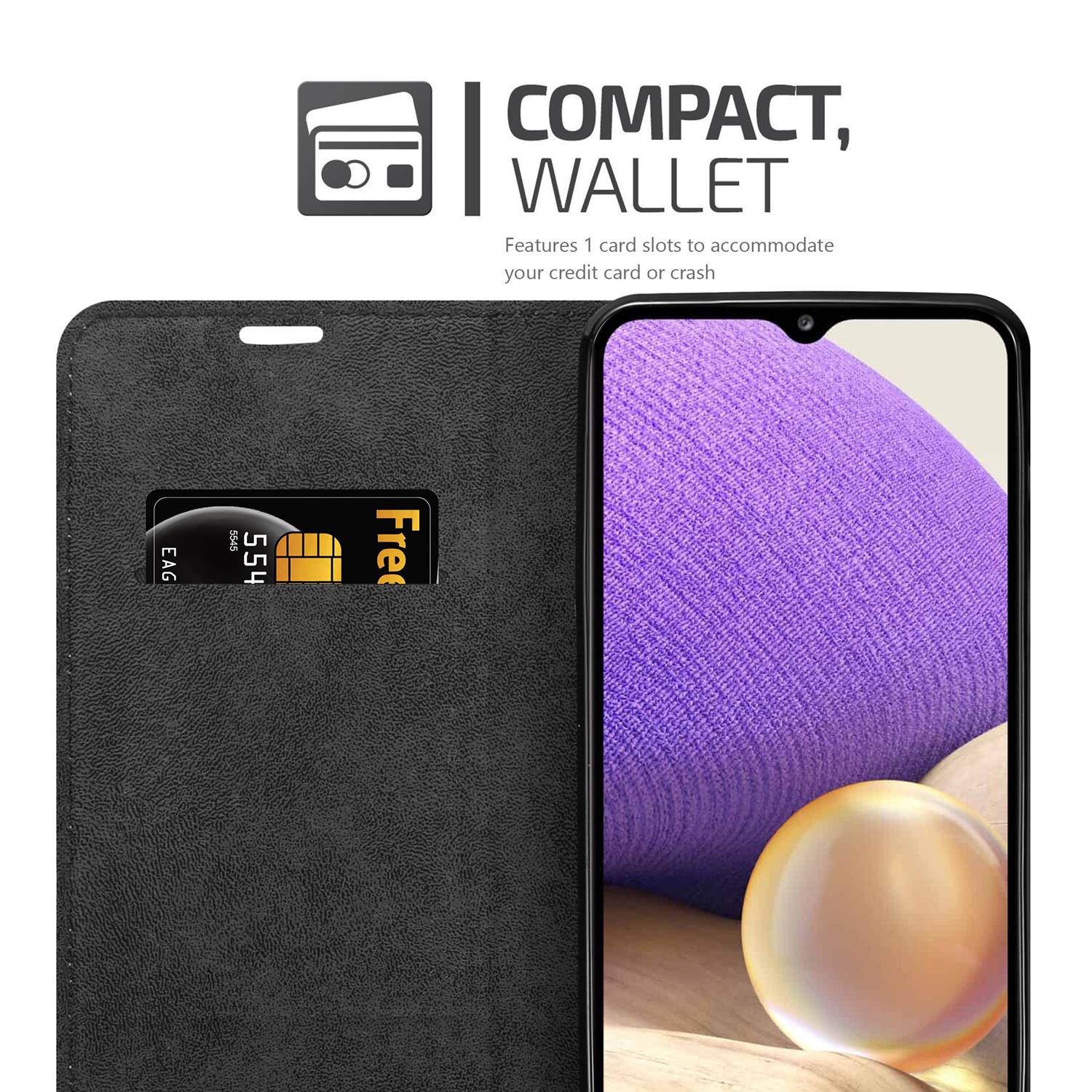 Cadorabo Handyhülle für Samsung Galaxy A32 5G Hülle Samsung Galaxy A32 5G, Hülle Schutzhülle mit Standfunktion, Magnetverschluss und Kartenfach