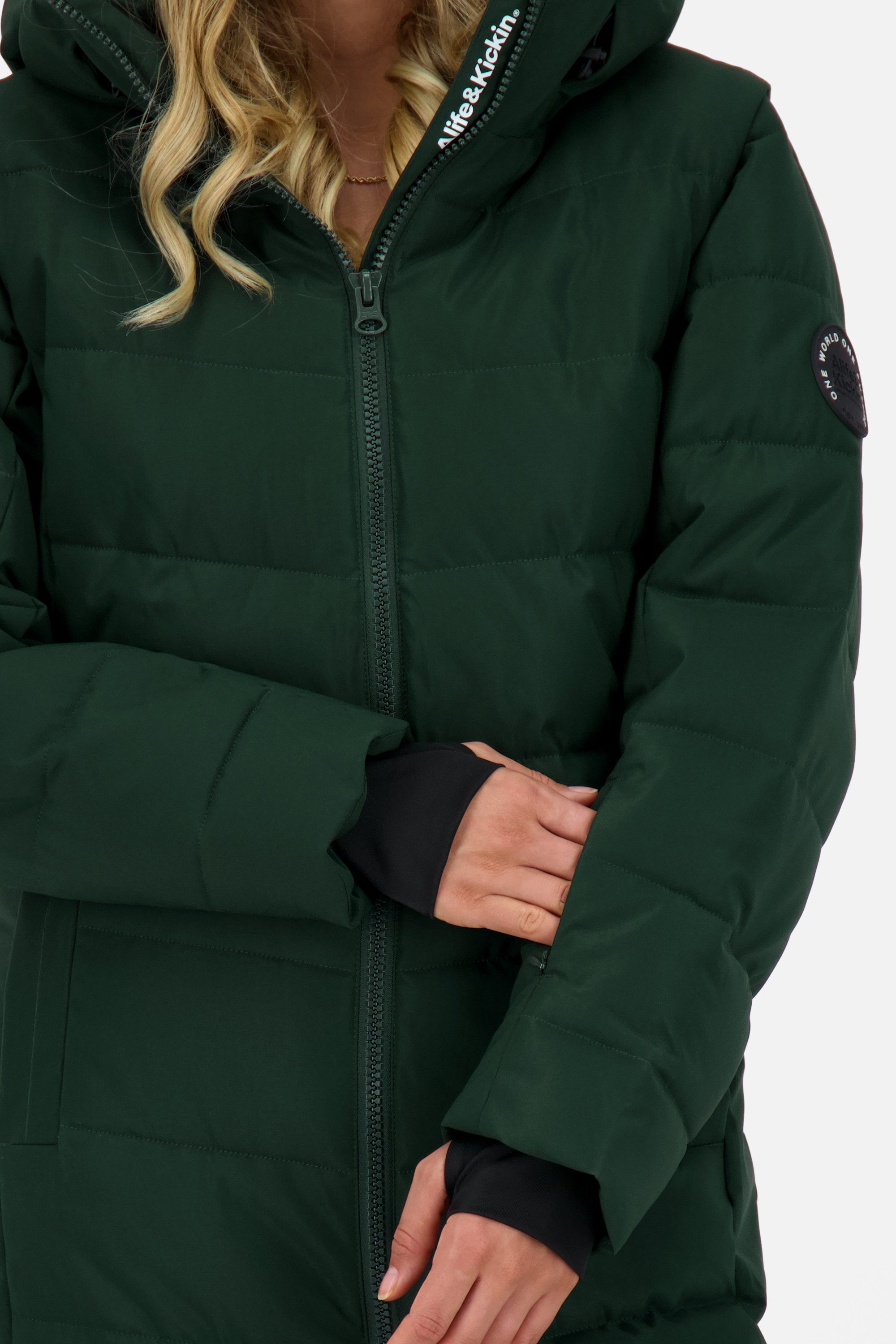 Alife & Kickin Steppjacke Nellie Steppjacke Pufferjacket Wintermantel mit Kapuze