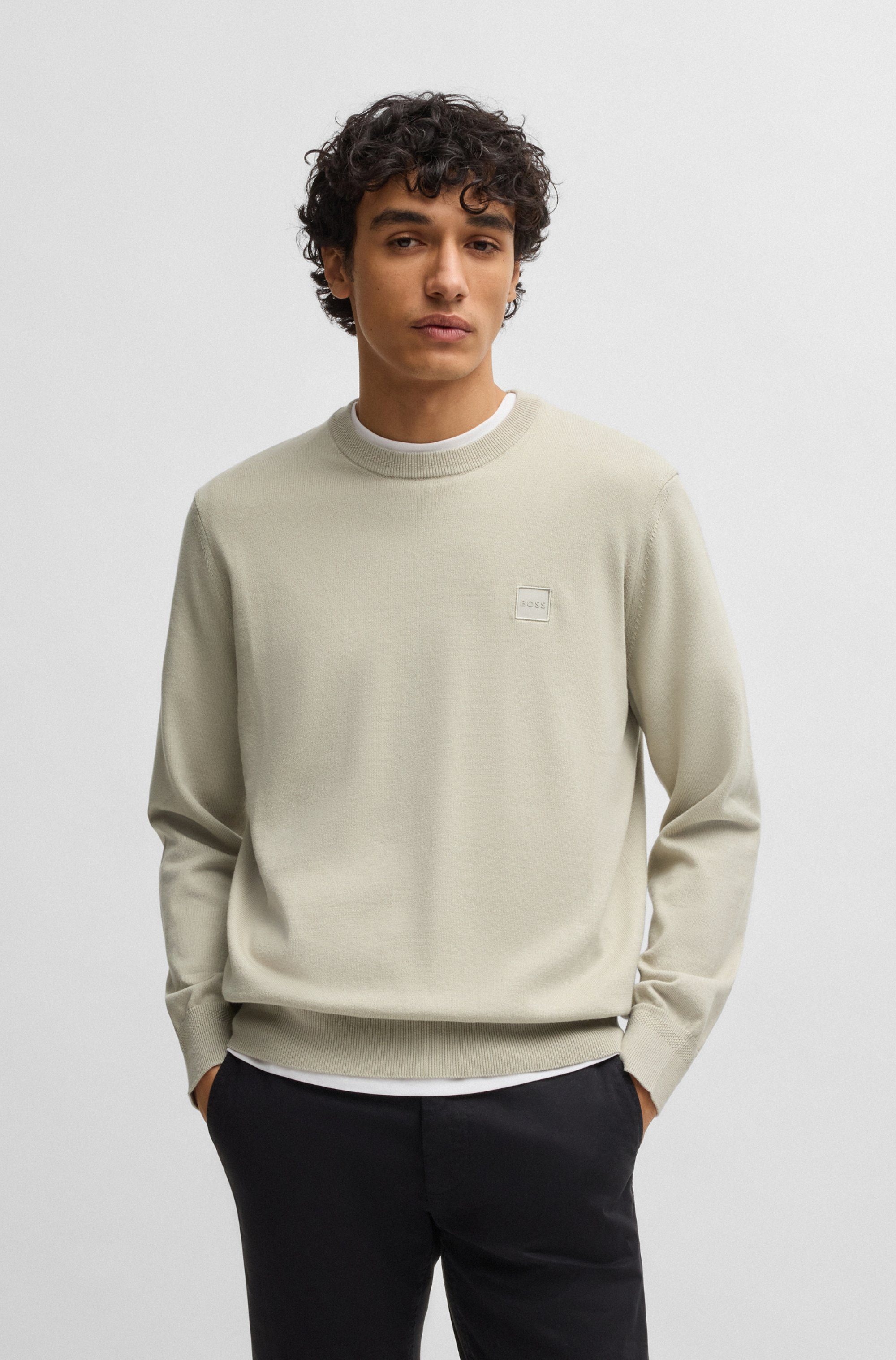 BOSS ORANGE Strickpullover Kanovano mit Rundhalsausschnitt günstig online kaufen
