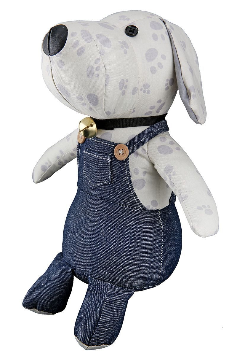 GILDE Türstopper Türstopper Bello Hund in Latzhose, Baumwolle und Polyester
