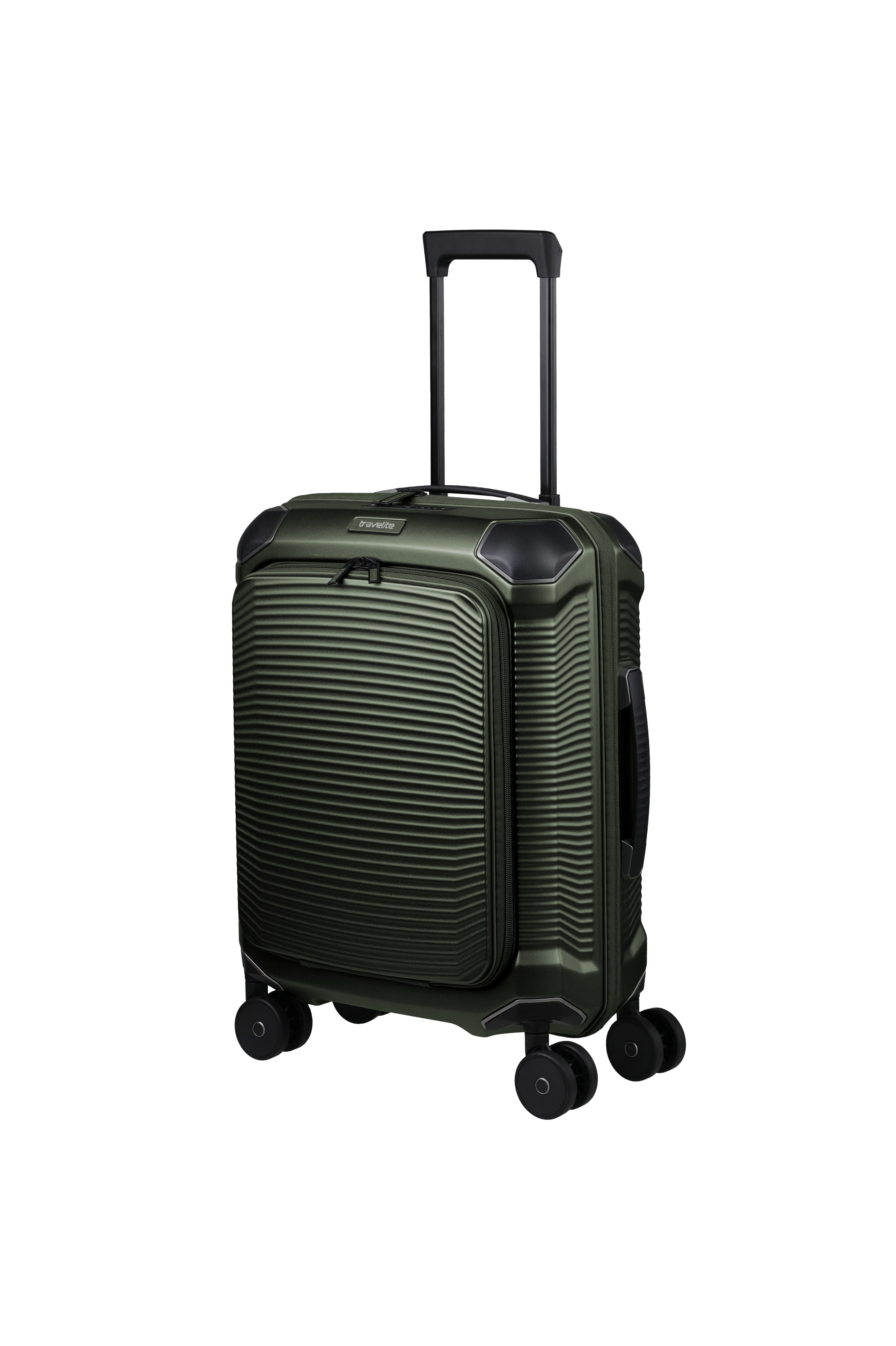 travelite Trolley MILLENNIUM Reisekoffer Hartschale, 4 Rollen, aus leichtem Polycarbonat mit stabiler Bauweise und Innenaufteilung