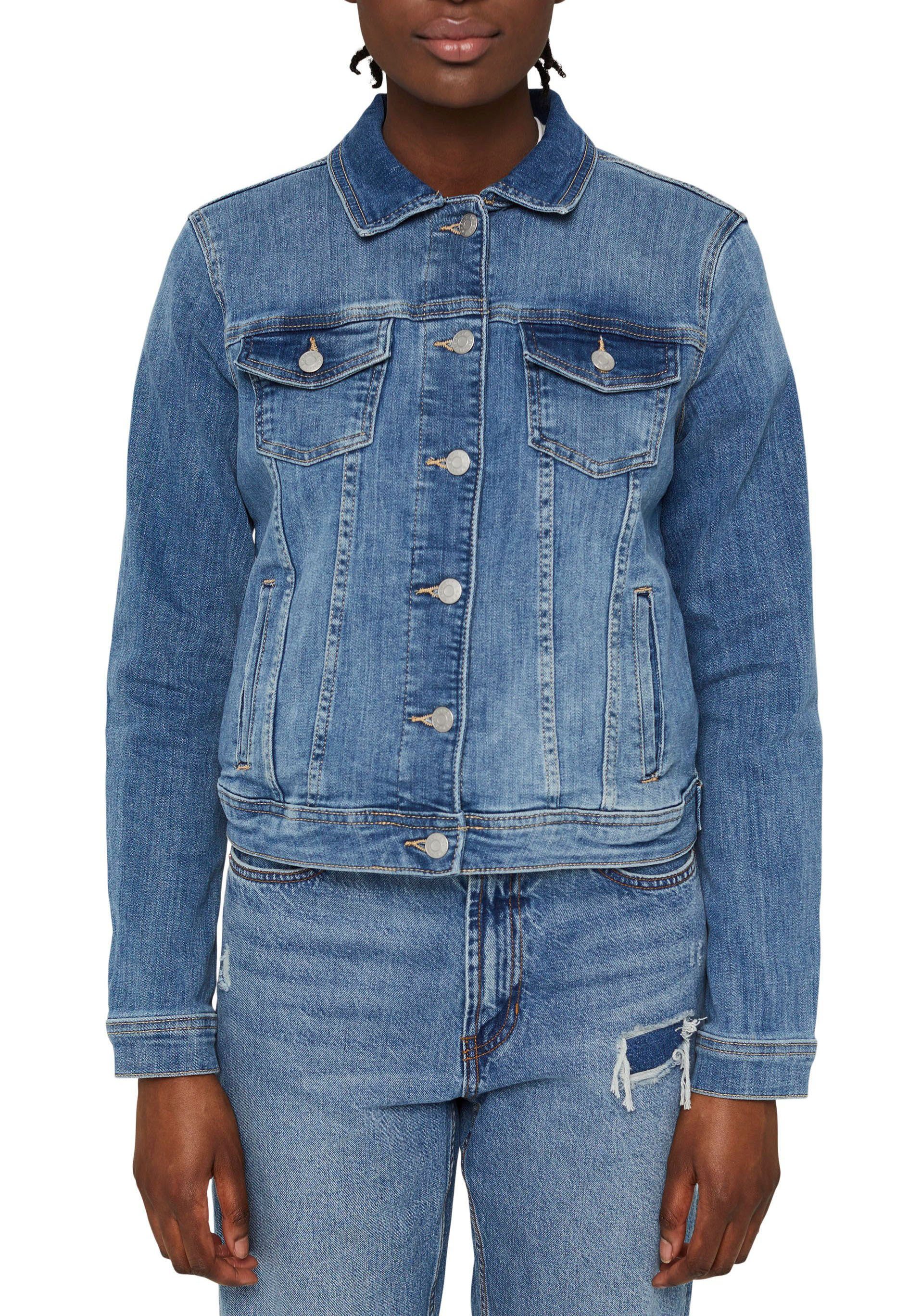 Esprit Jeansjacke mit Washed-Effekten kaufen | OTTO