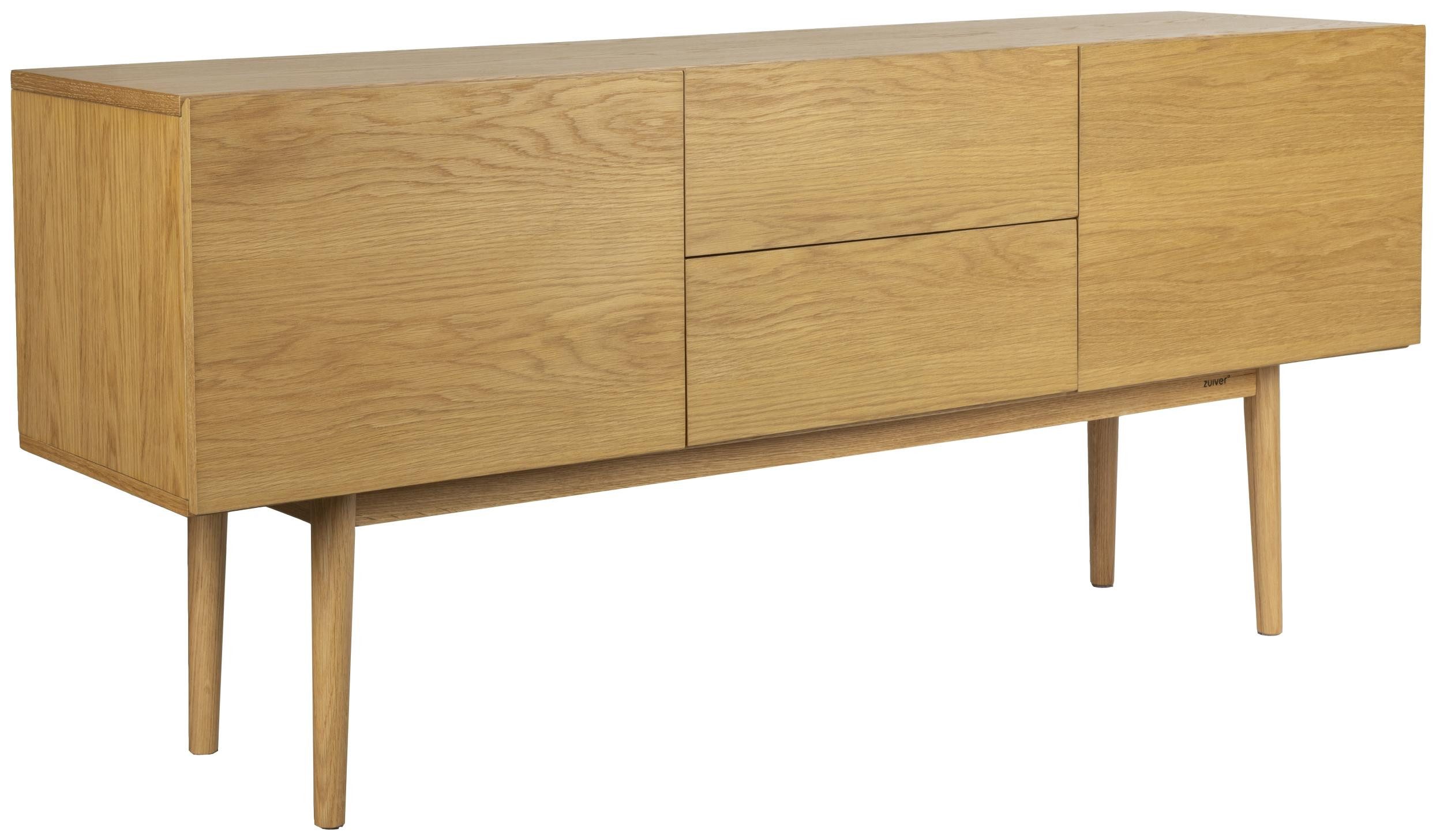 Zuiver Sideboard Zuiver HIGH ON WOOD Sideboard Eiche Natur 160cm – Skandi-Design