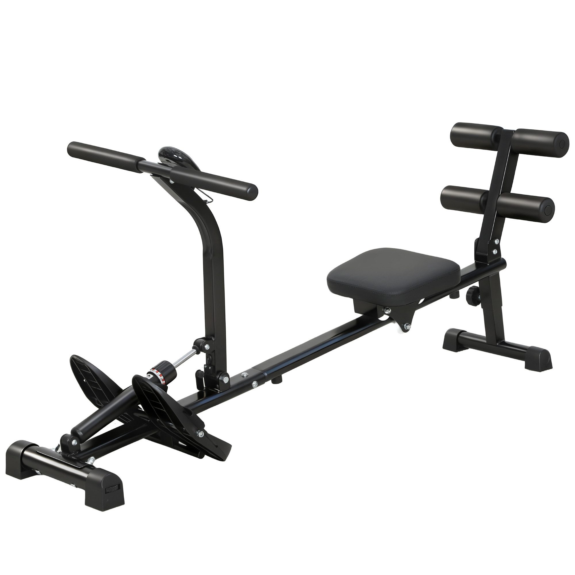Rudermaschine Rudermaschine, Rudergerät für Situps, 12-stufig, 2-in-1 Kardiogerät