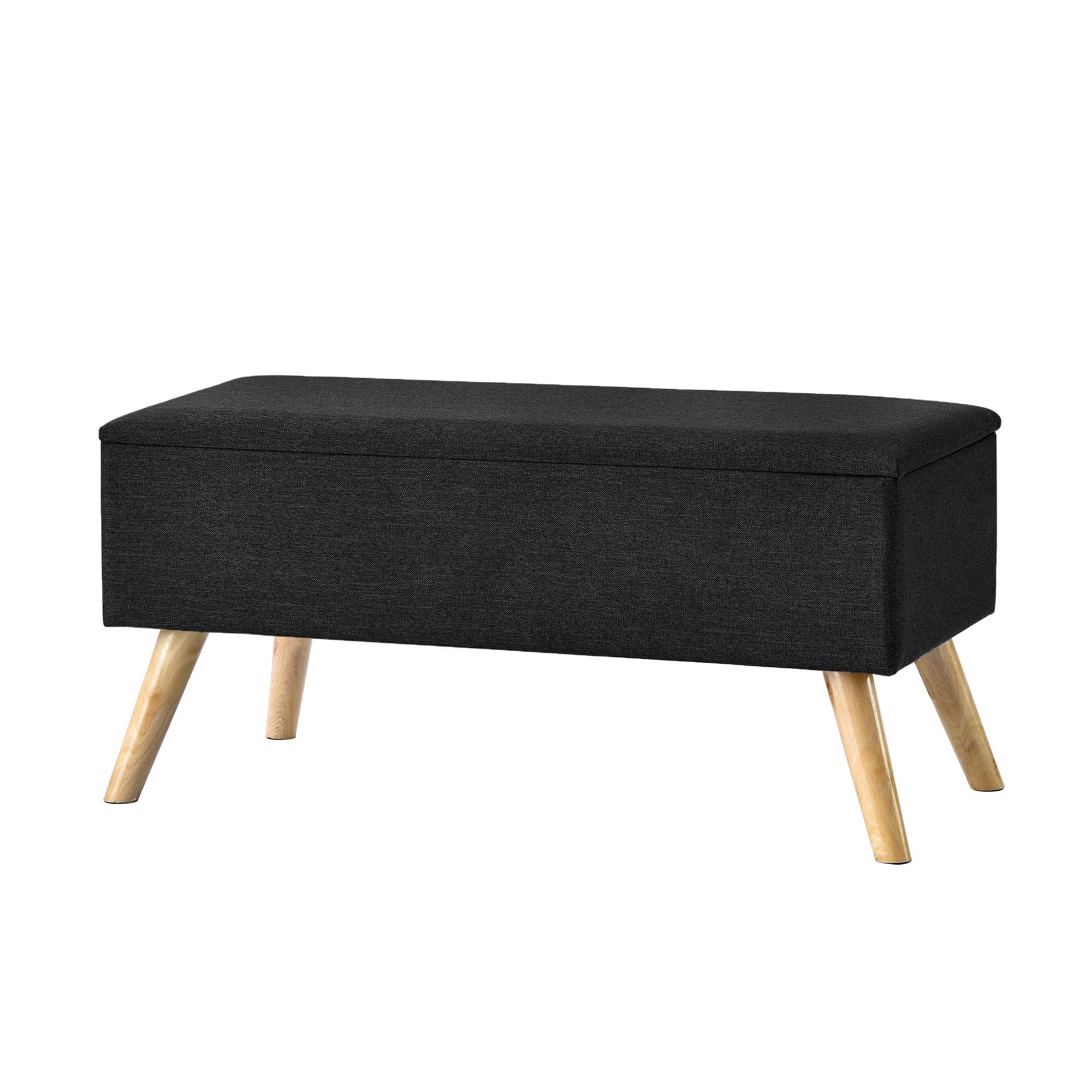 en.casa Sitztruhe, »Salford« Sitzbank 79x39,5x39,5cm Schwarz günstig online kaufen