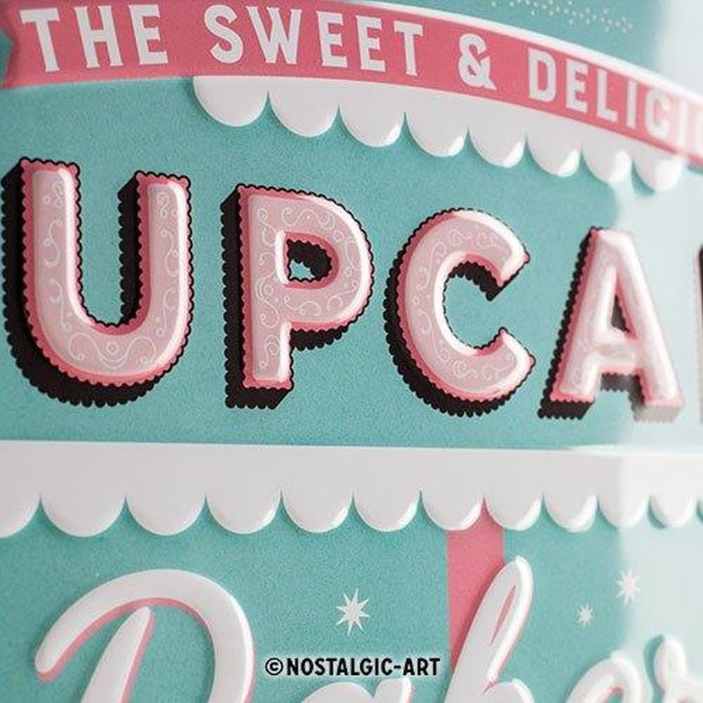 Nostalgic-Art Metallschild Blechschild 30 x 40 cm - Home & Country - Cupcake Bakery