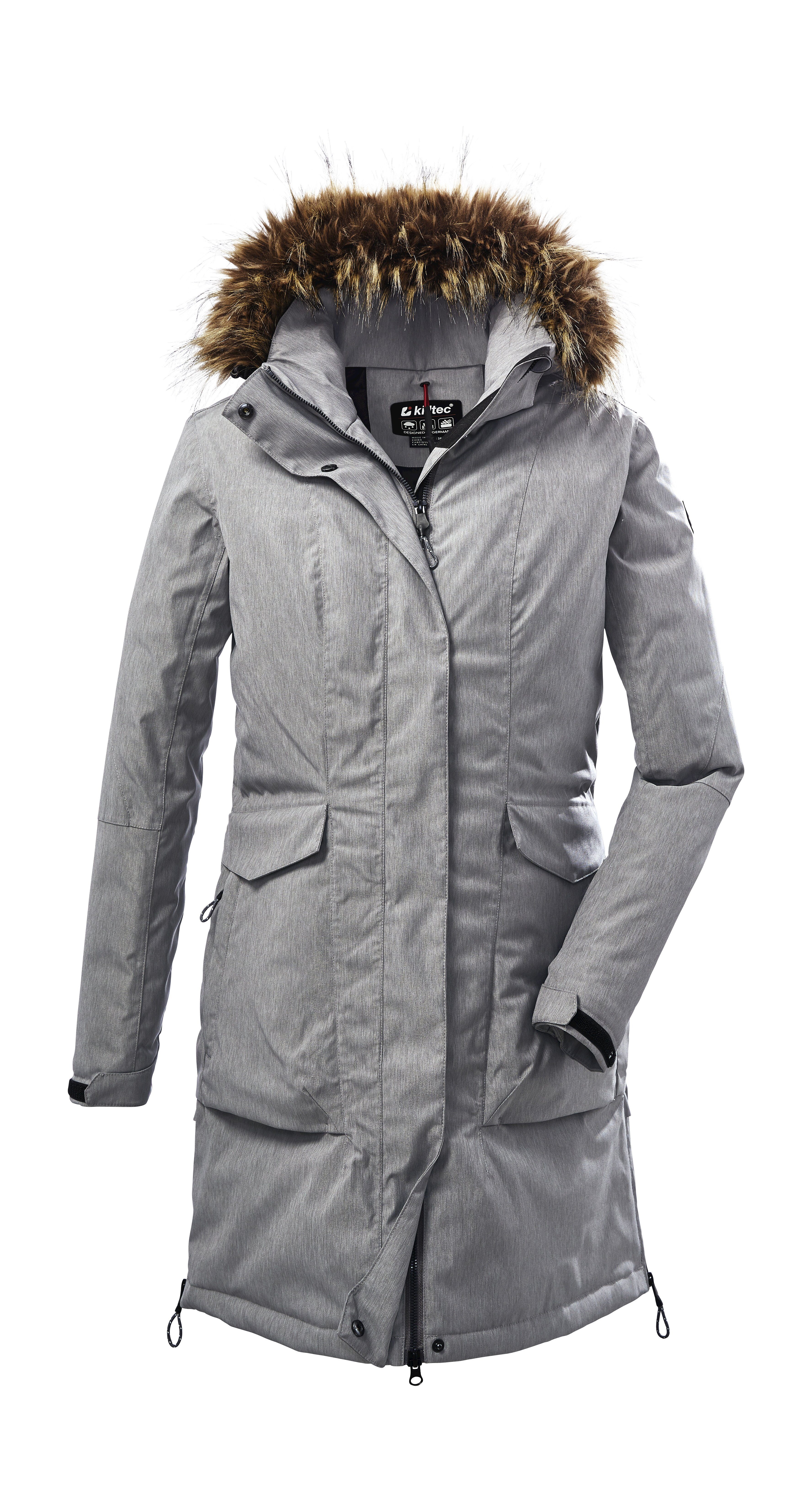 Killtec Parka KOW 141 WMN PRK Wasserdichter Parka mit abnehmbarer Kapuze und verstellbaren Details