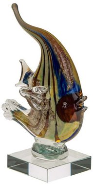 Aubaho Dekofigur Glasfigur Figur Fisch Glas im Murano Antik Stil 22cm