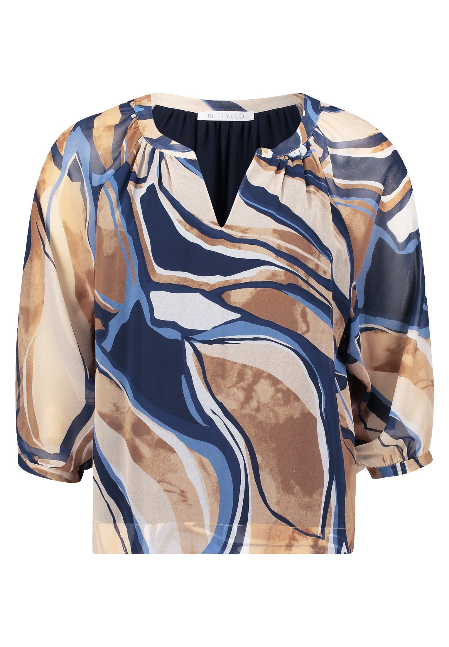 Betty&Co Schlupfbluse Damen Schlupfbluse mit Print günstig online kaufen