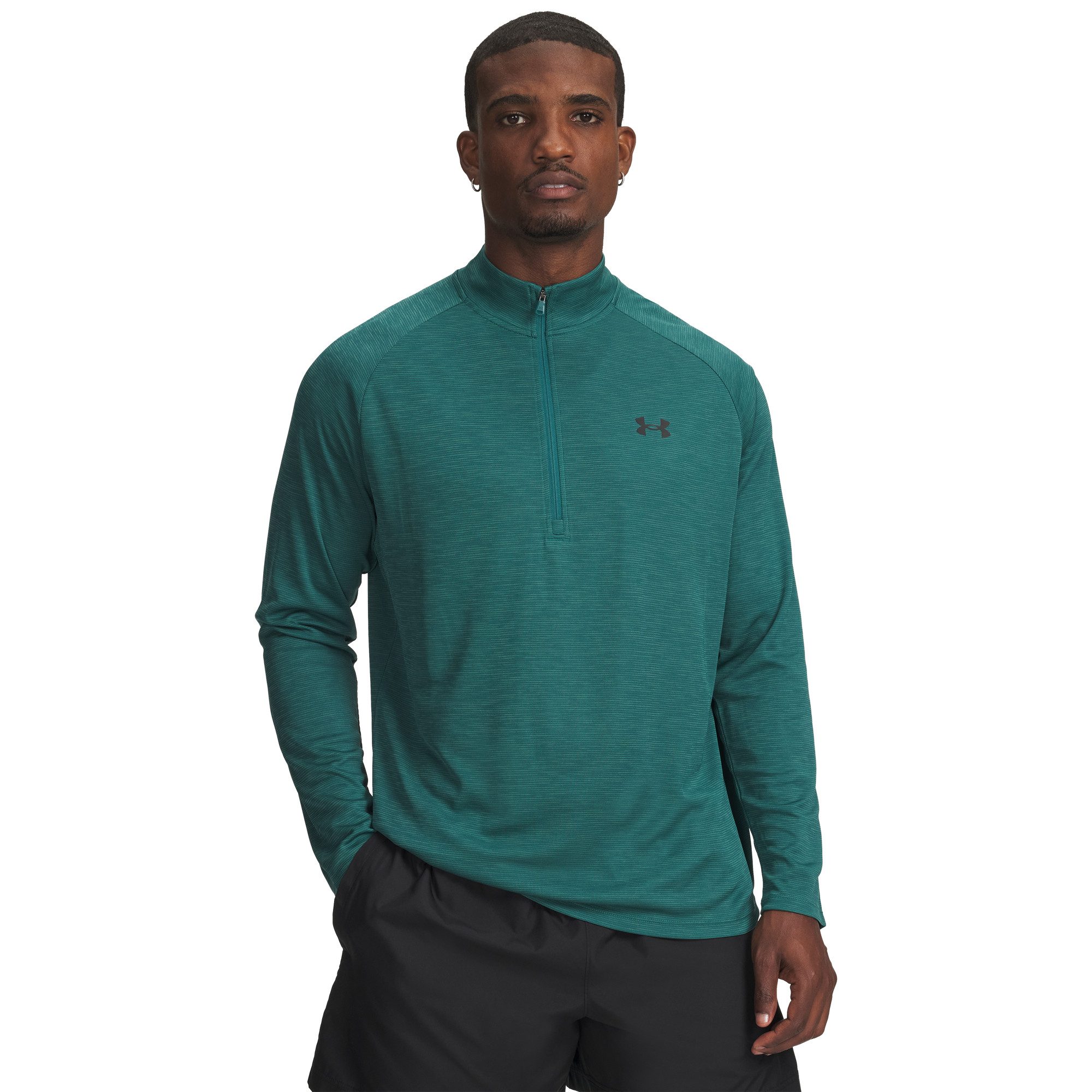 Under Armour® Langarmshirt Under Armour Herren Langarmshirt Tech Textured 1/2 Zip 1382797