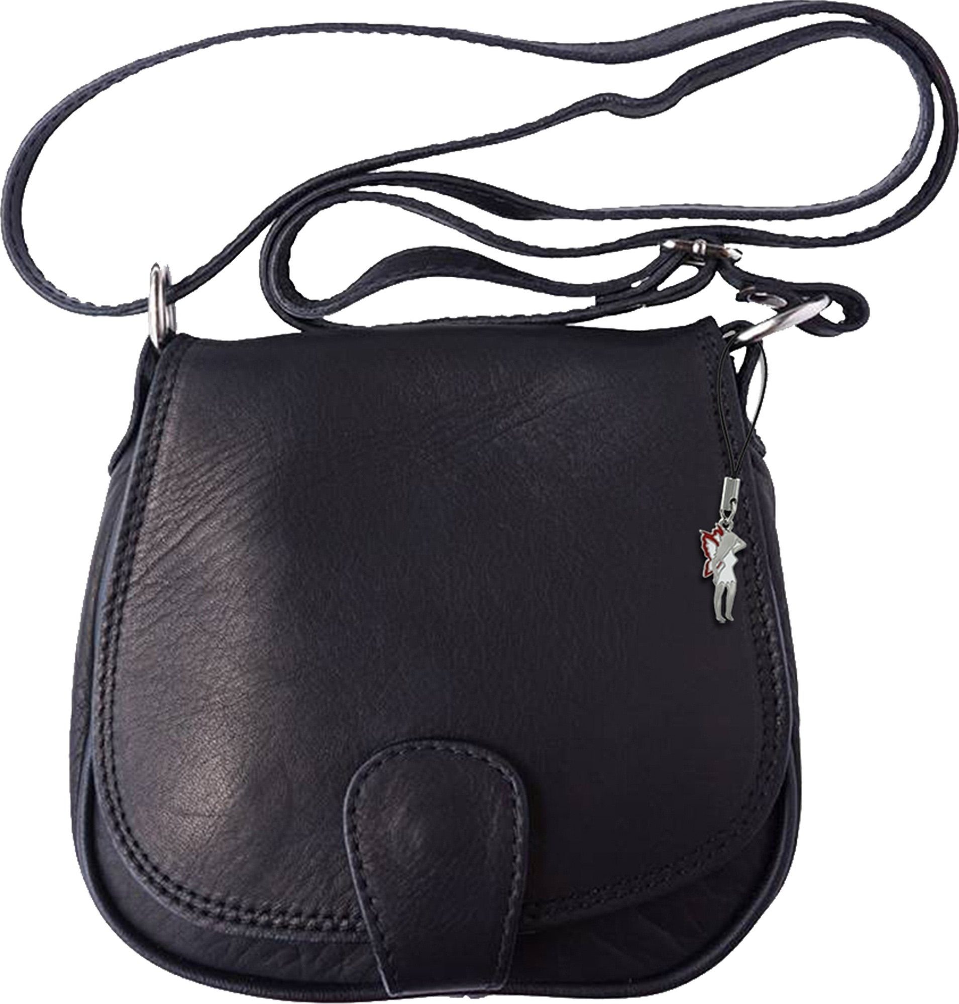 FLORENCE Abendtasche »OTF103X Florence Damen Umhängetasche« (Umhängetasche),  Damen Tasche aus Echtleder in schwarz, ca. 17cm Breite, Made-In Italy  online kaufen | OTTO