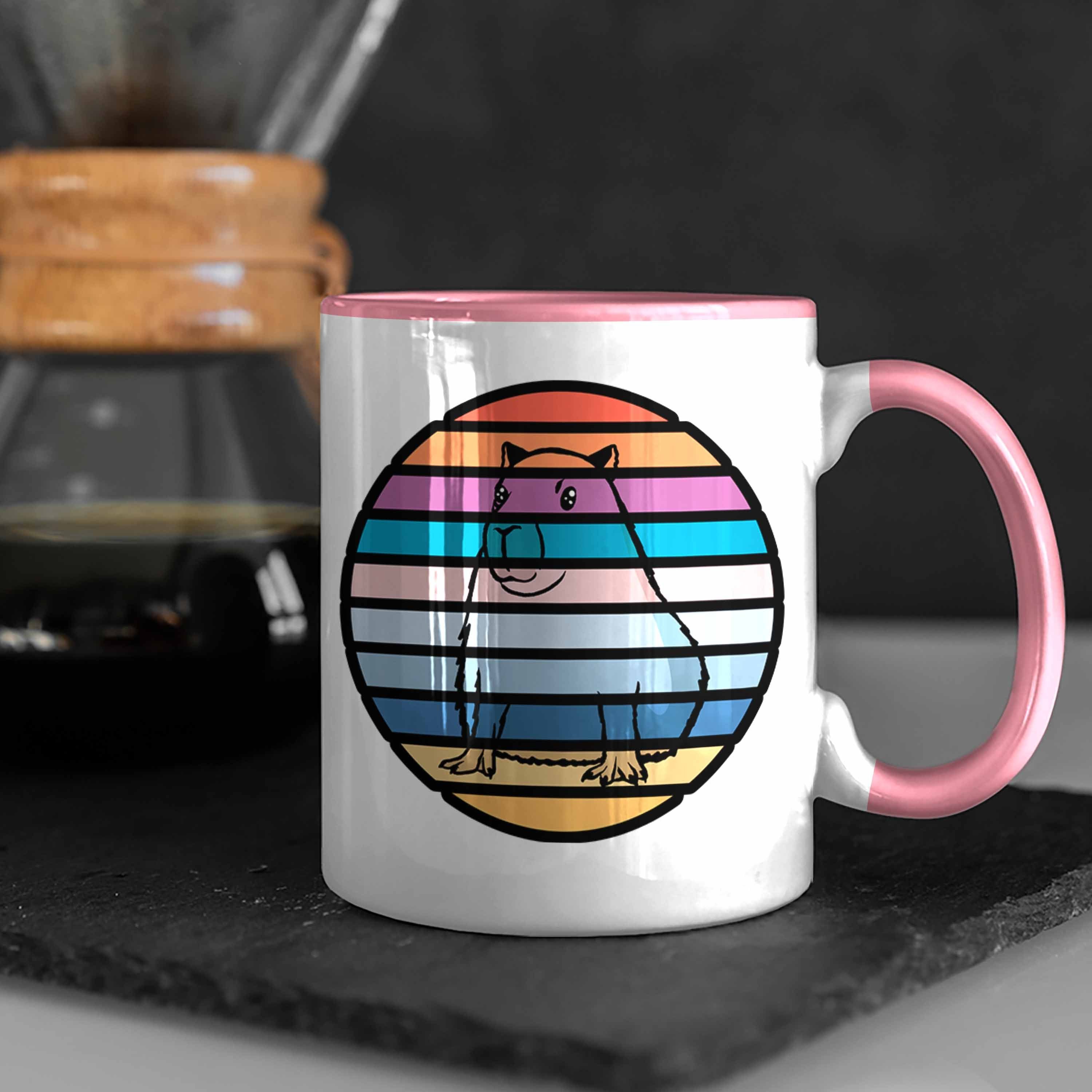 Capybara-Motiv Tasse Liebhaber Trendation Tasse für Geschenkidee mit Capybara Rosa Geschenk