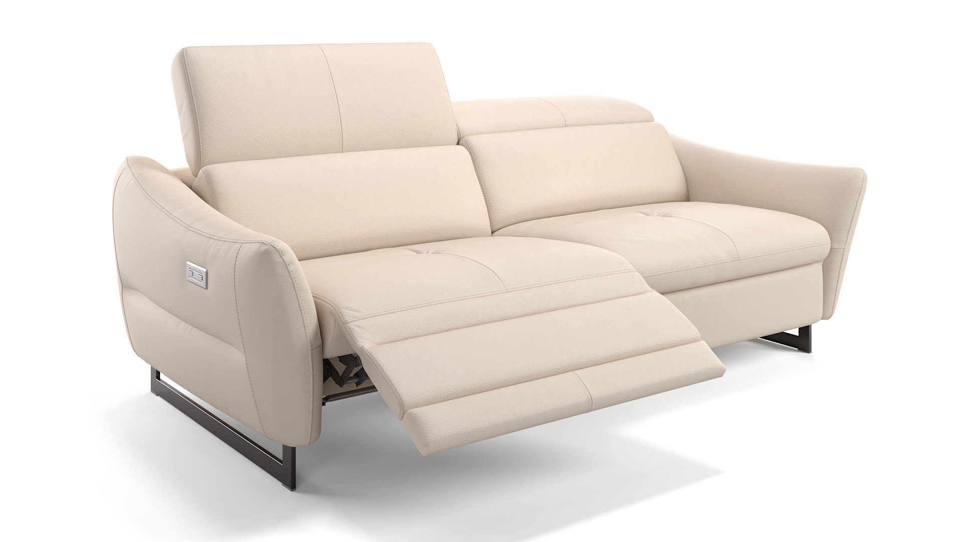 Sofanella 3-Sitzer Leder MODENA, Relaxcouch, Designersofa, Designer Sofa, 3er Couch, Sofagarnitur