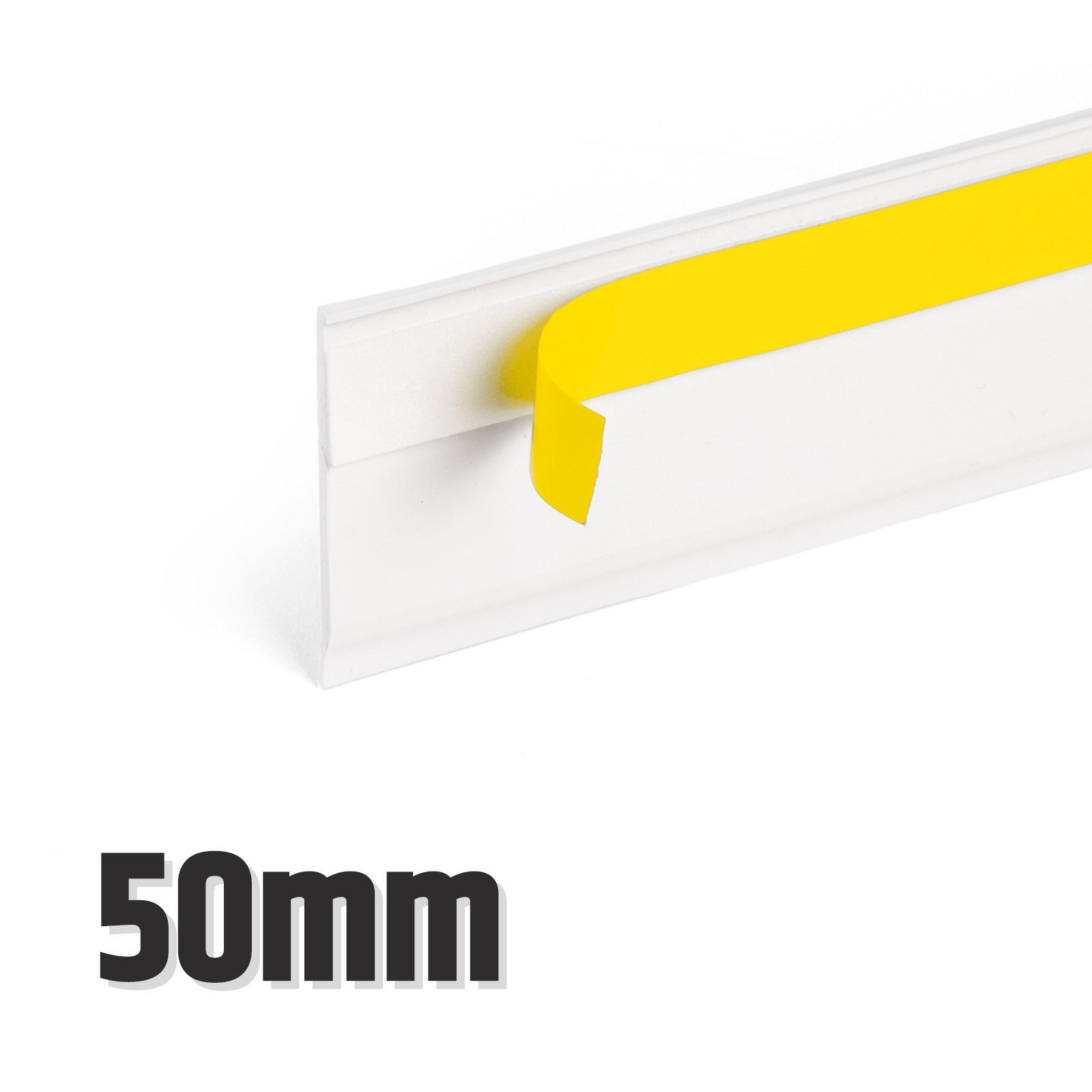 DQ-PP Sockelleiste DQ-PP FENSTERLEISTE MIT LIPPE, 10m, 1,5mm, 30-70mm, Abschlussleisten, Flachleisten, 30mm, 40mm, 50mm, 60mm, 70mm, Stärke 1,5mm, Weiss