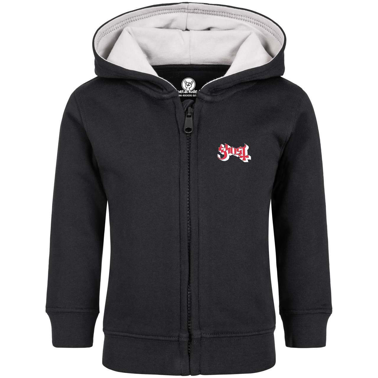 Metal Kids Kapuzensweatjacke mit Ghost (Logo) Aufdruck für Babys (0–24 M)