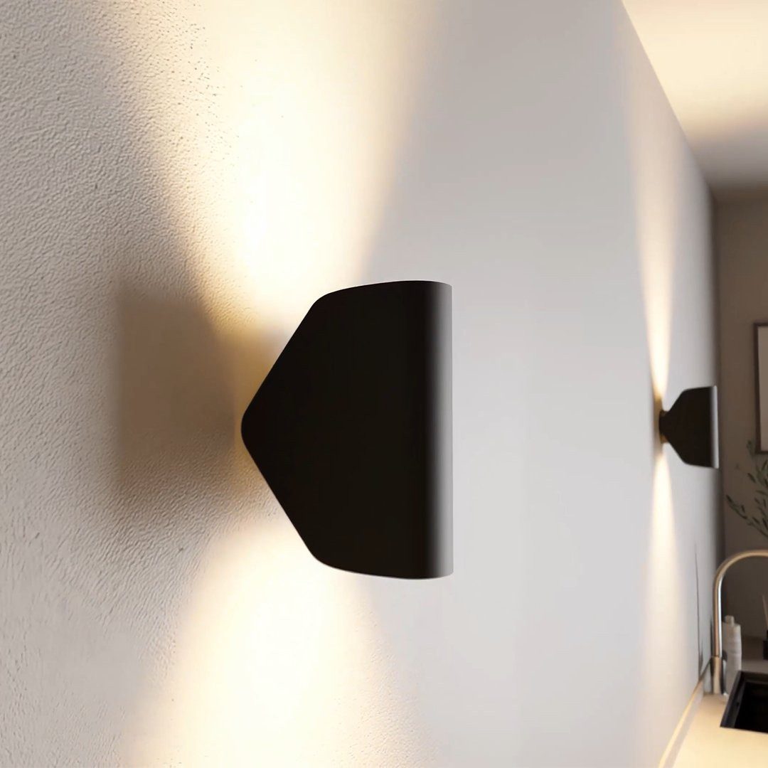 Neona LED Wandleuchte POLARIS Schwarz, Innovative 360° drehbares Leuchtelement und 45° Neigungsmöglichkeit, LED fest integriert, Warmweiß – Bild 3 von 5