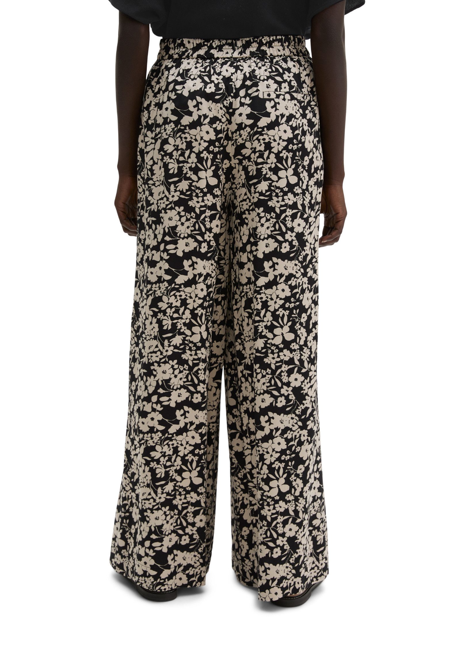 Marc O'Polo Chinohose aus bedrucktem Viskose-Twill
