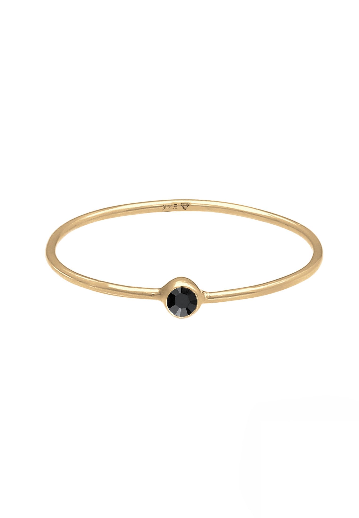 Elli Fingerring Stapelring Basic 925 Silber, mit Kristallen von Swarovski® günstig online kaufen