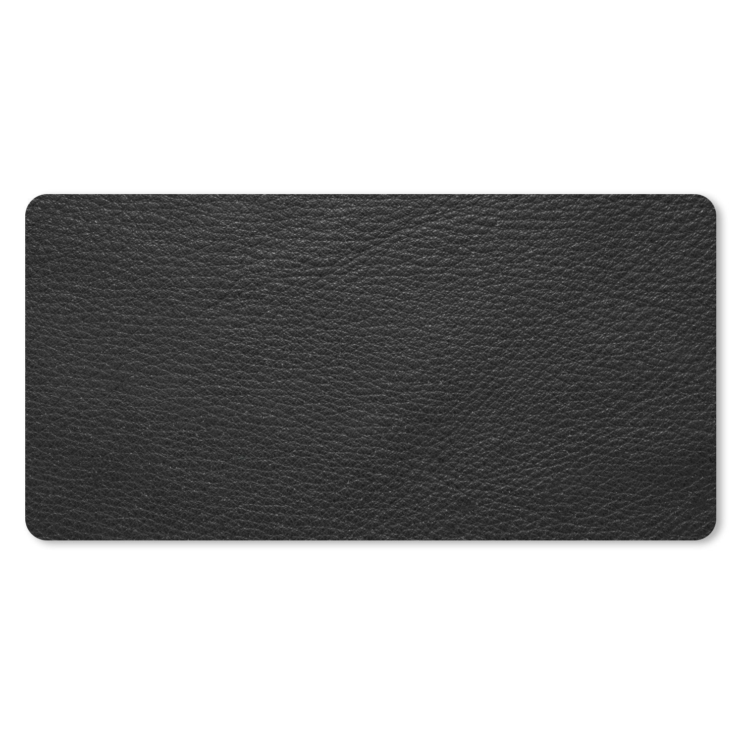 MuchoWow Mauspad Leder - Lederoptik - Schwarz - Grau (1-St), Mousepad mit Rutschfester Unterseite, Gaming XXL, Großes, 120x60 cm