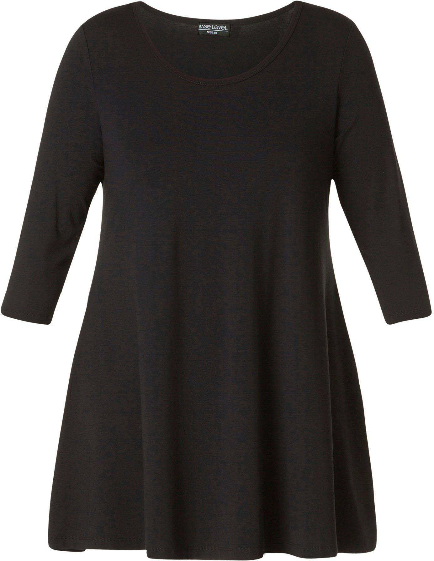 Base Level Curvy Tunikashirt Aria mit Rundhalsausschnitt