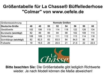 La Chasse® Lederhose Cargo-Büffellederhose "Colmar" mit Canvas-Besatz Jagdhose Herren NEU