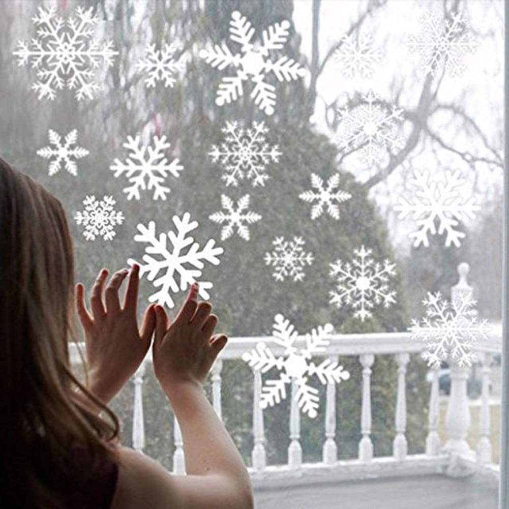 Fenstersticker »Schneeflocken Fensterdeko, 54 selbsthaftende Schneeflocken  Sticker, Fensterbilder Weihnachten, Deko Weihnachten, H0202«, Alster Herz  online kaufen | OTTO